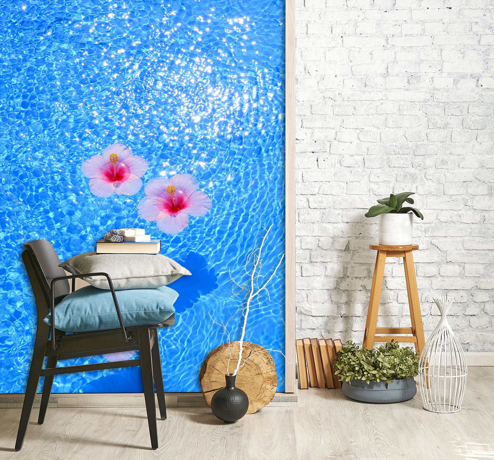 3D Water Flower 2092 Wall Mural Wall Murals