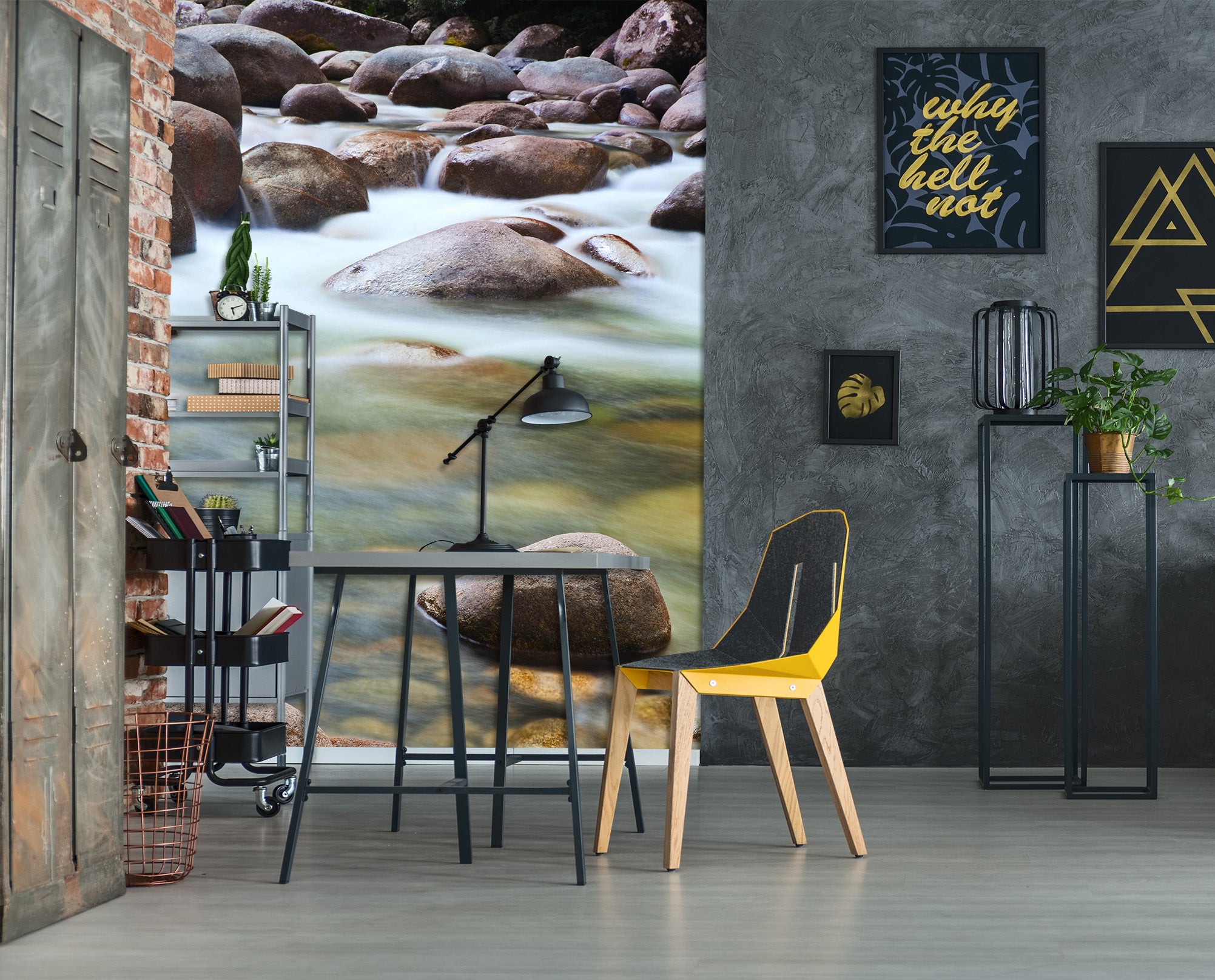 3D River Stones 2096 Wall Mural Wall Murals