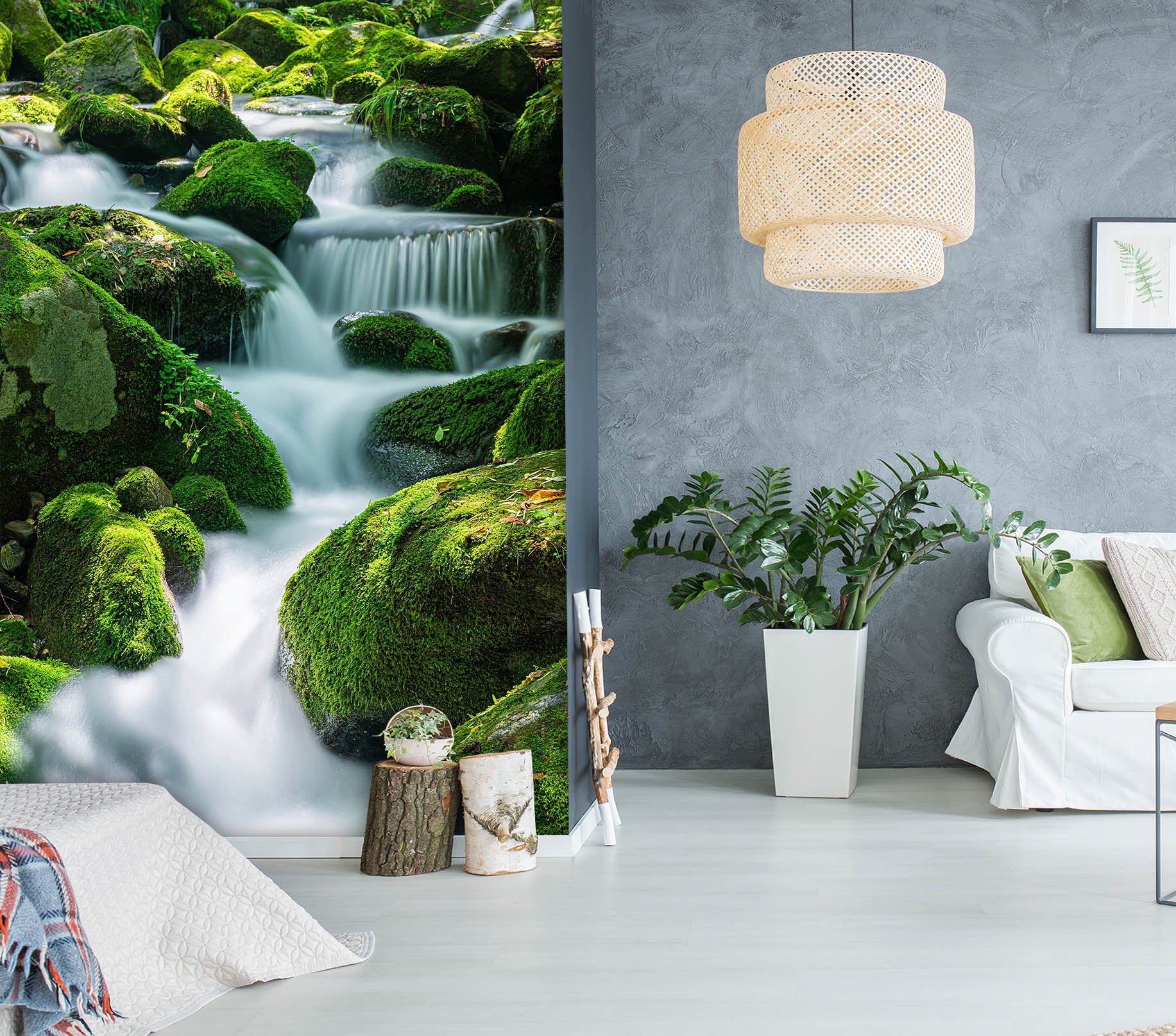 3D River Stone 2101 Wall Mural Wall Murals