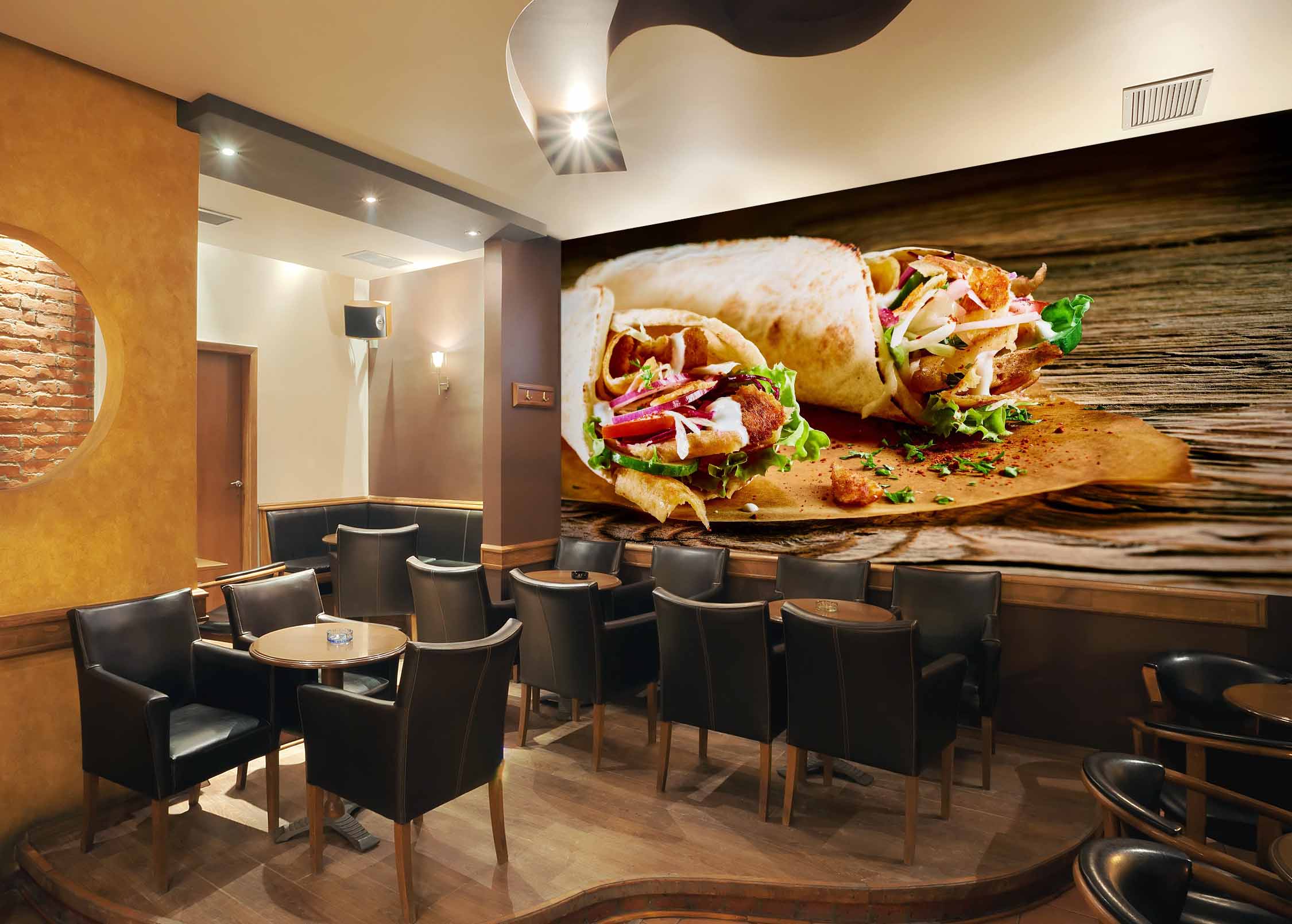3D Grill Kebab Shop BBQ 315 Wall Mural Wall Murals Commercial