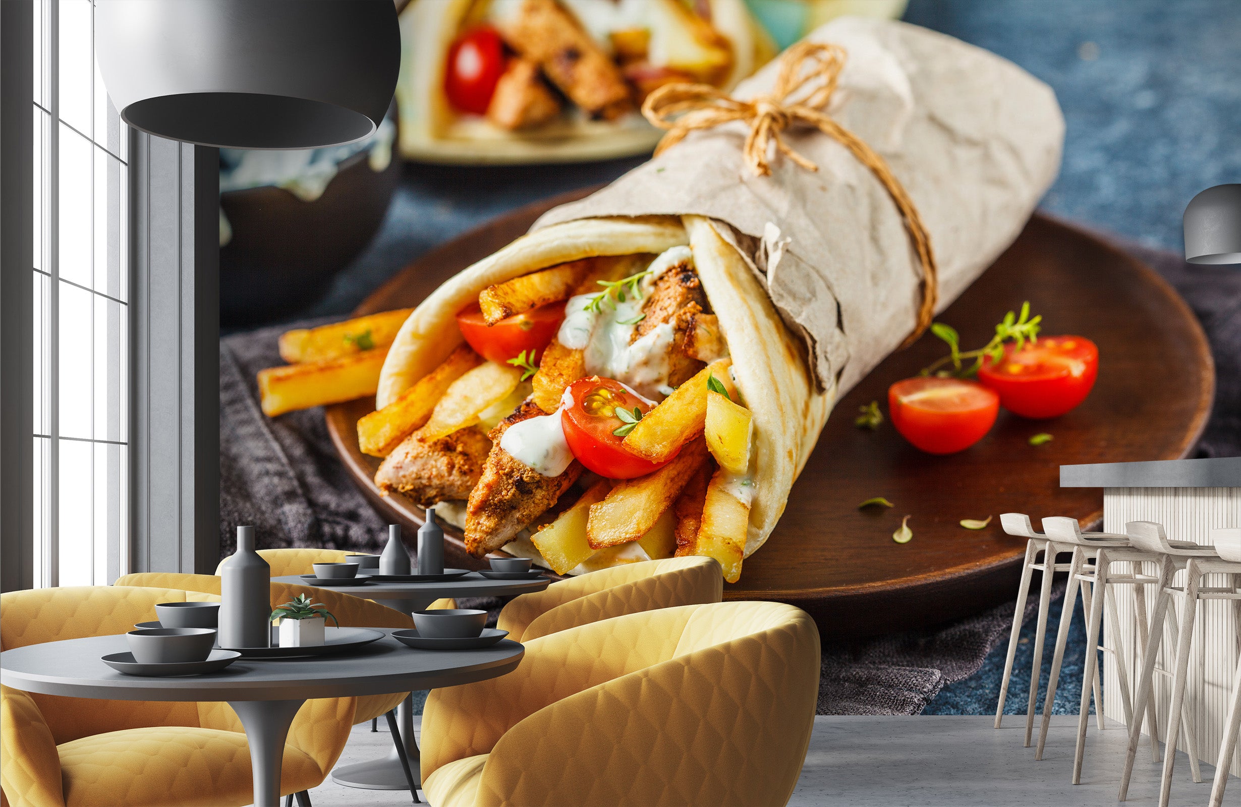 3D Grill Kebab Shop BBQ 331 Wall Mural Wall Murals Commercial