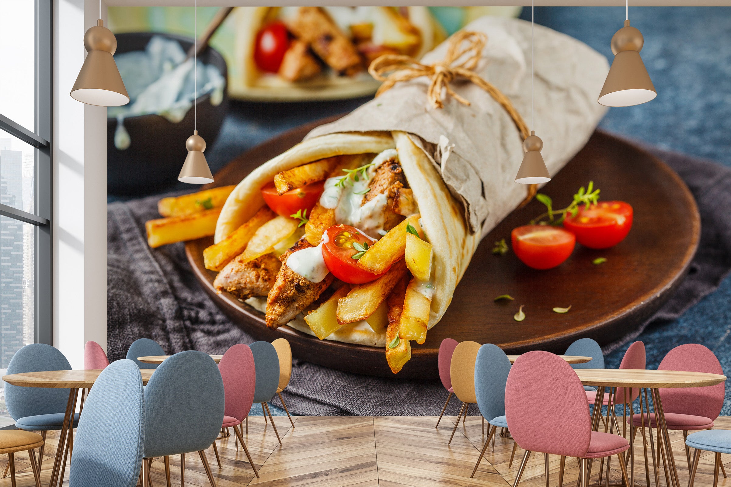 3D Grill Kebab Shop BBQ 331 Wall Mural Wall Murals Commercial