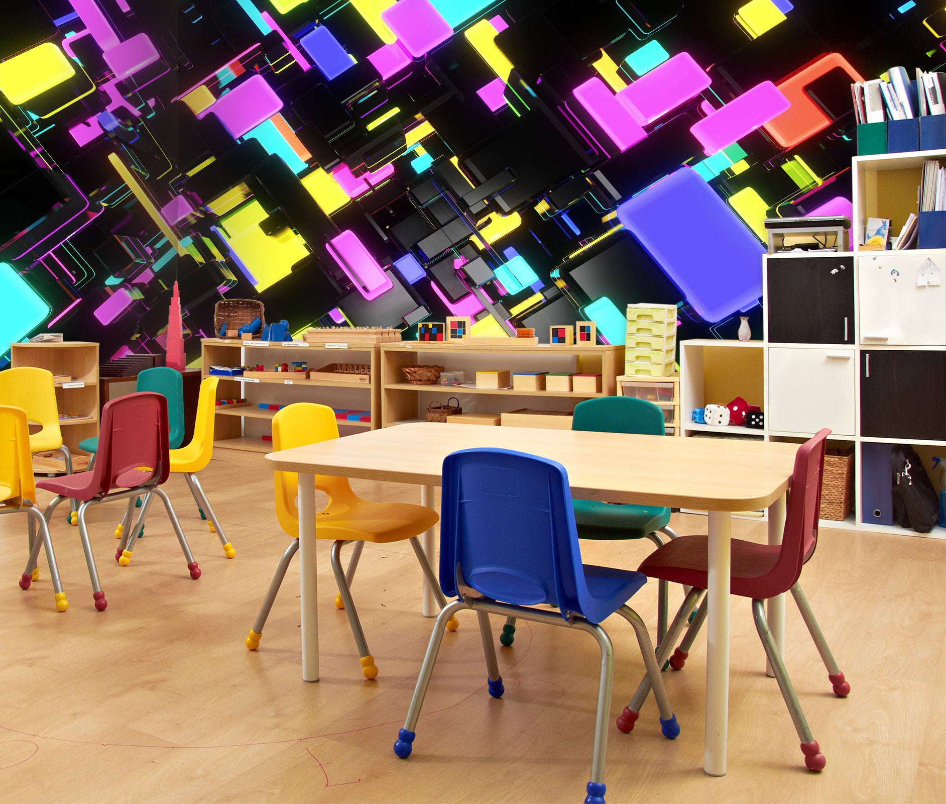 3D Purple Art 2090 Wall Mural Wall Murals