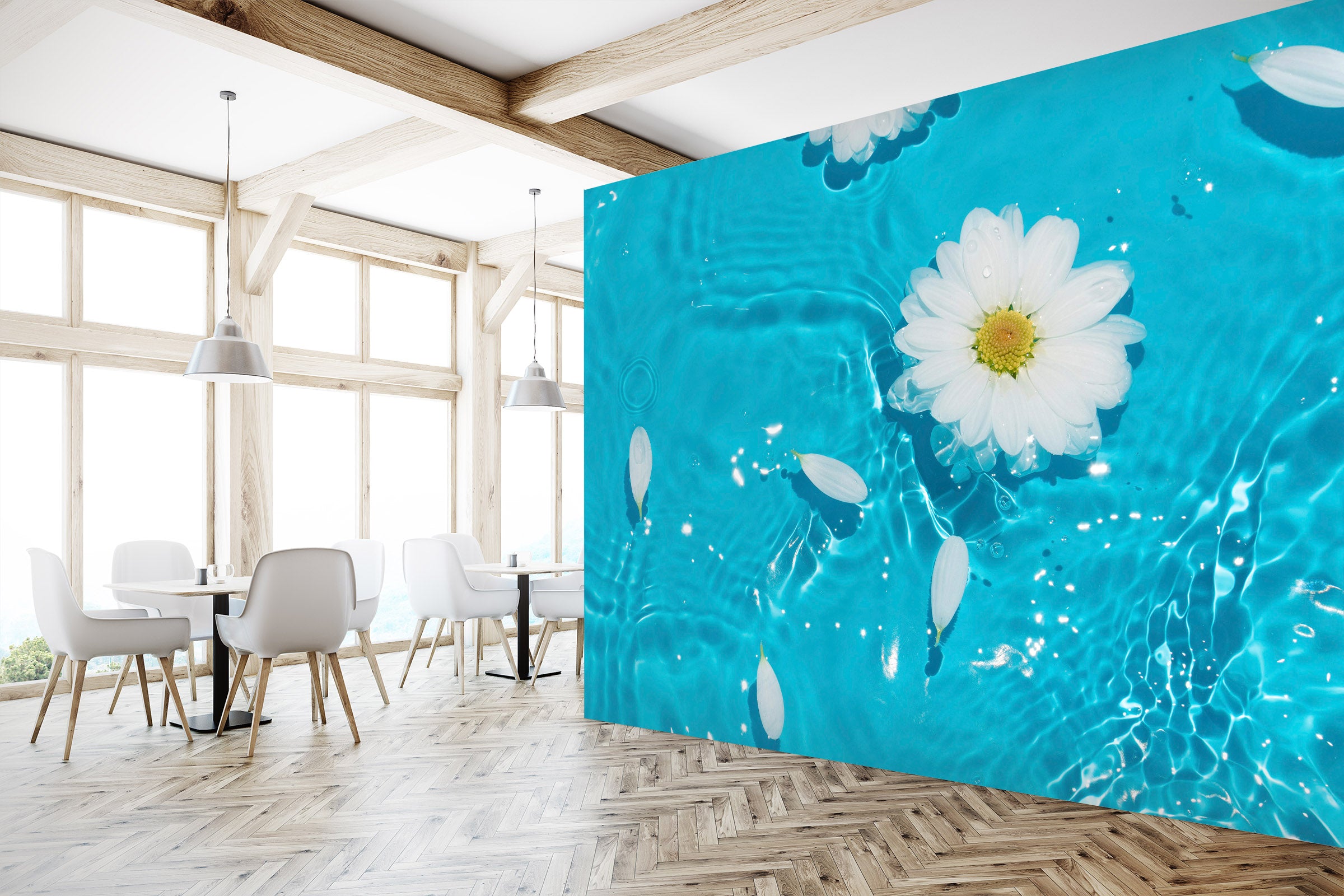 3D Water Petal 2088 Wall Mural Wall Murals