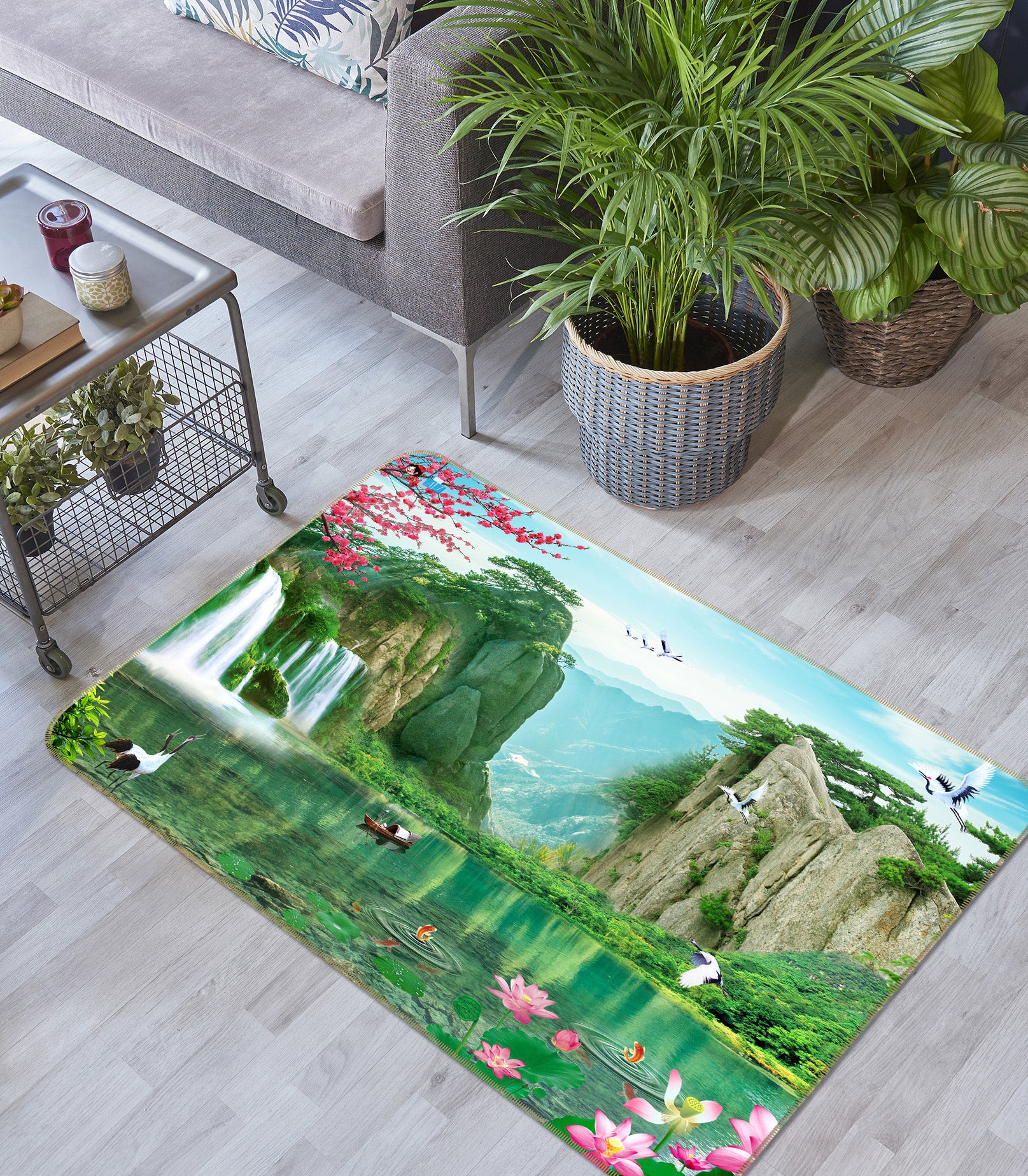 3D Natural Scenery 3016 Rug Non Slip Rug Mat