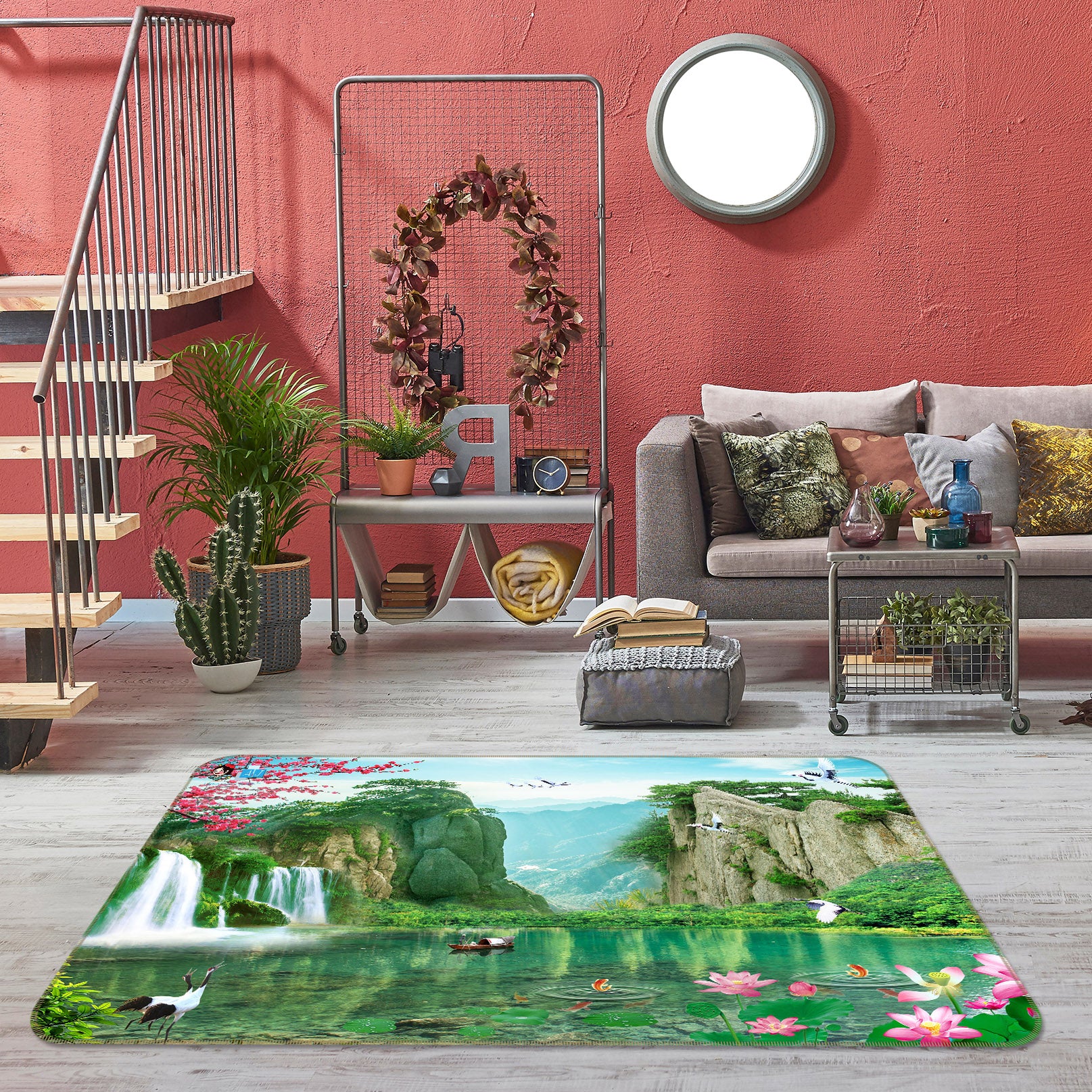 3D Natural Scenery 3016 Rug Non Slip Rug Mat