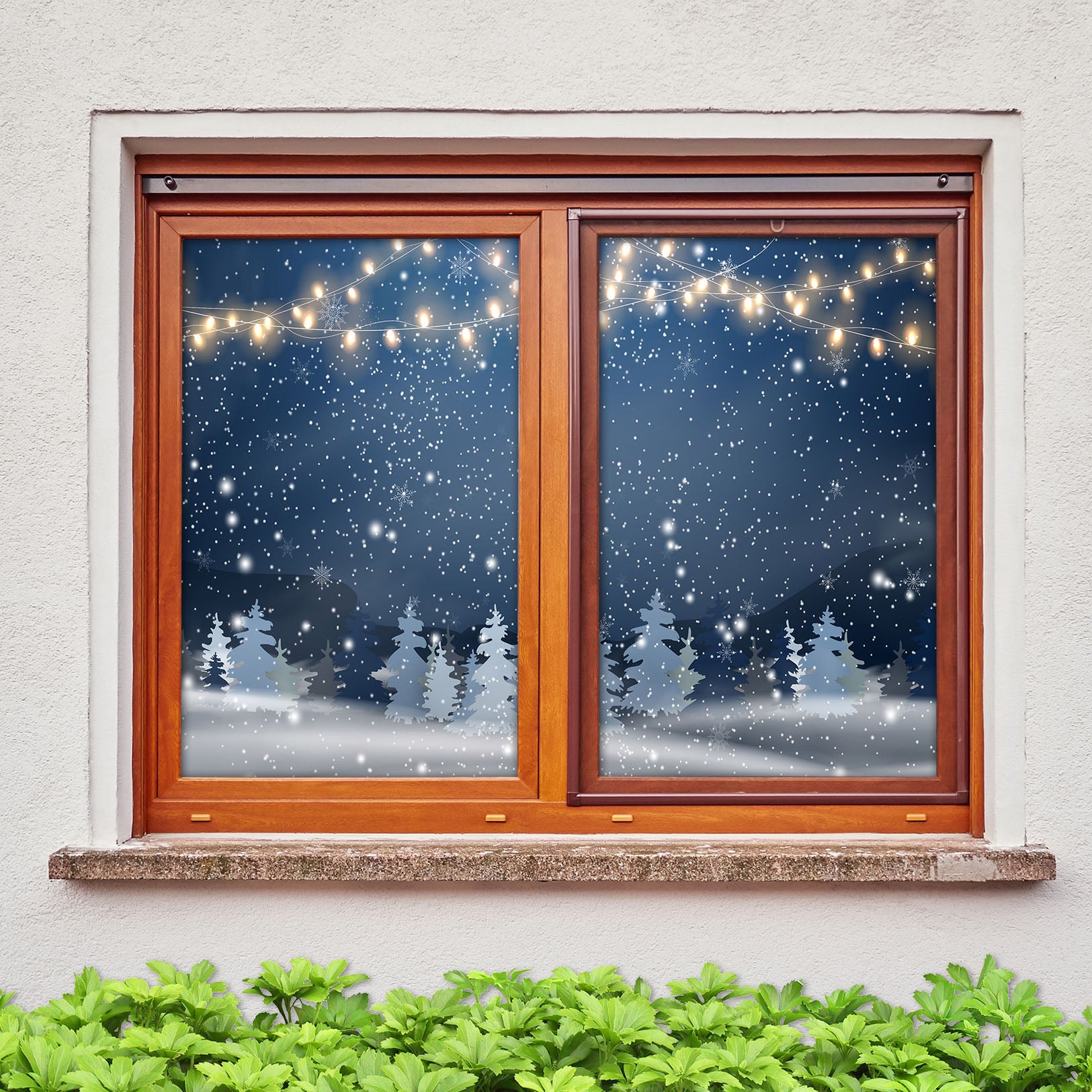 3D Starry Sky Light 1026 Christmas Window Film Print Sticker Cling Stained Glass Xmas