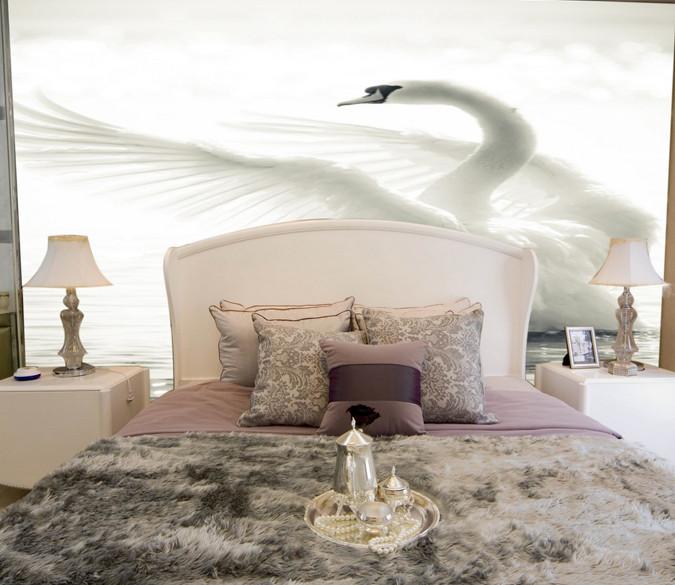 White Swan Wallpaper AJ Wallpaper