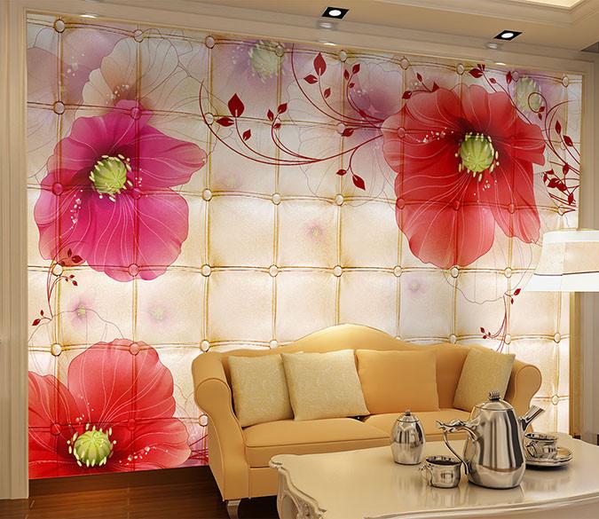 3D Charming Flowers Sight 1 Wallpaper AJ Wallpaper 1