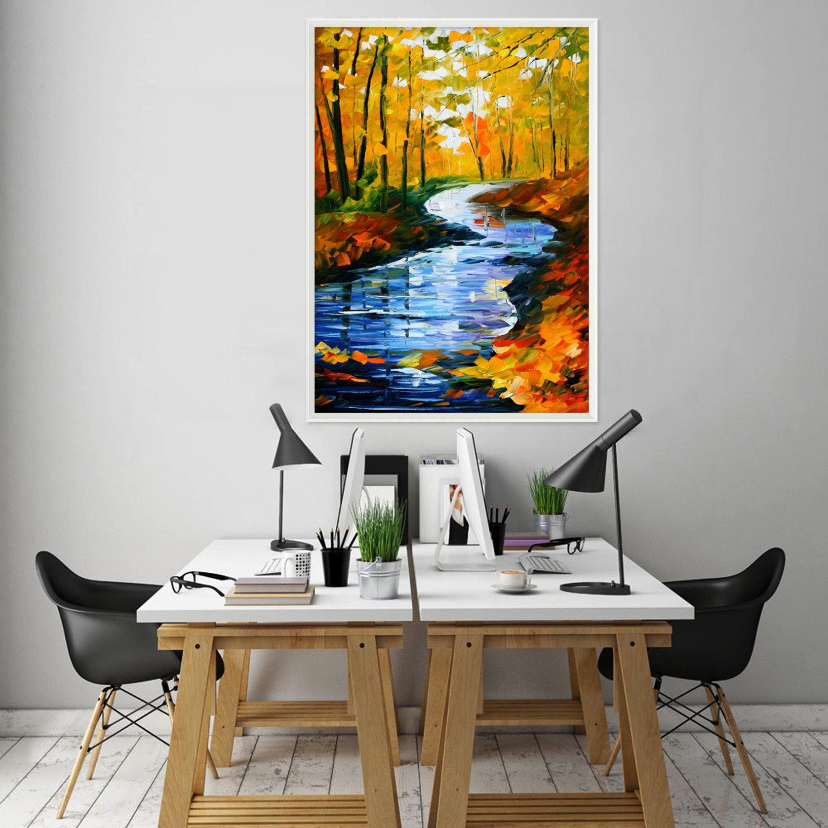 3D Maple Leaf 106 Fake Framed Print Painting Wallpaper AJ Creativity Home