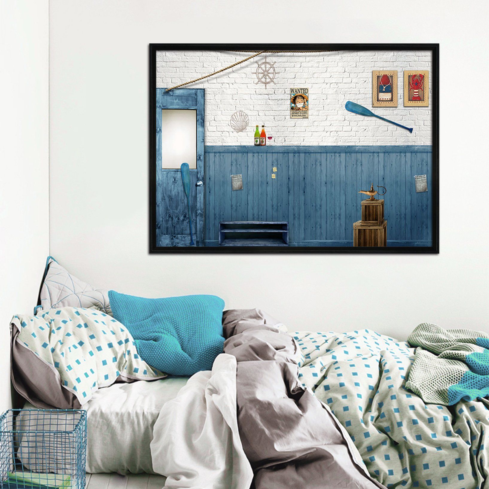 3D Paddle Photo 038 Fake Framed Print Painting Wallpaper AJ Creativity Home