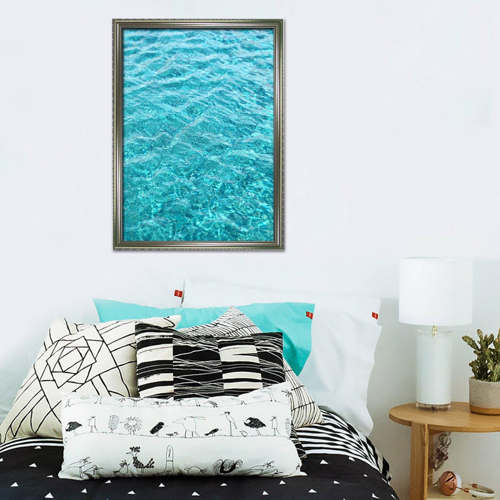 3D Sea Wave 005 Fake Framed Print Painting Wallpaper AJ Creativity Home