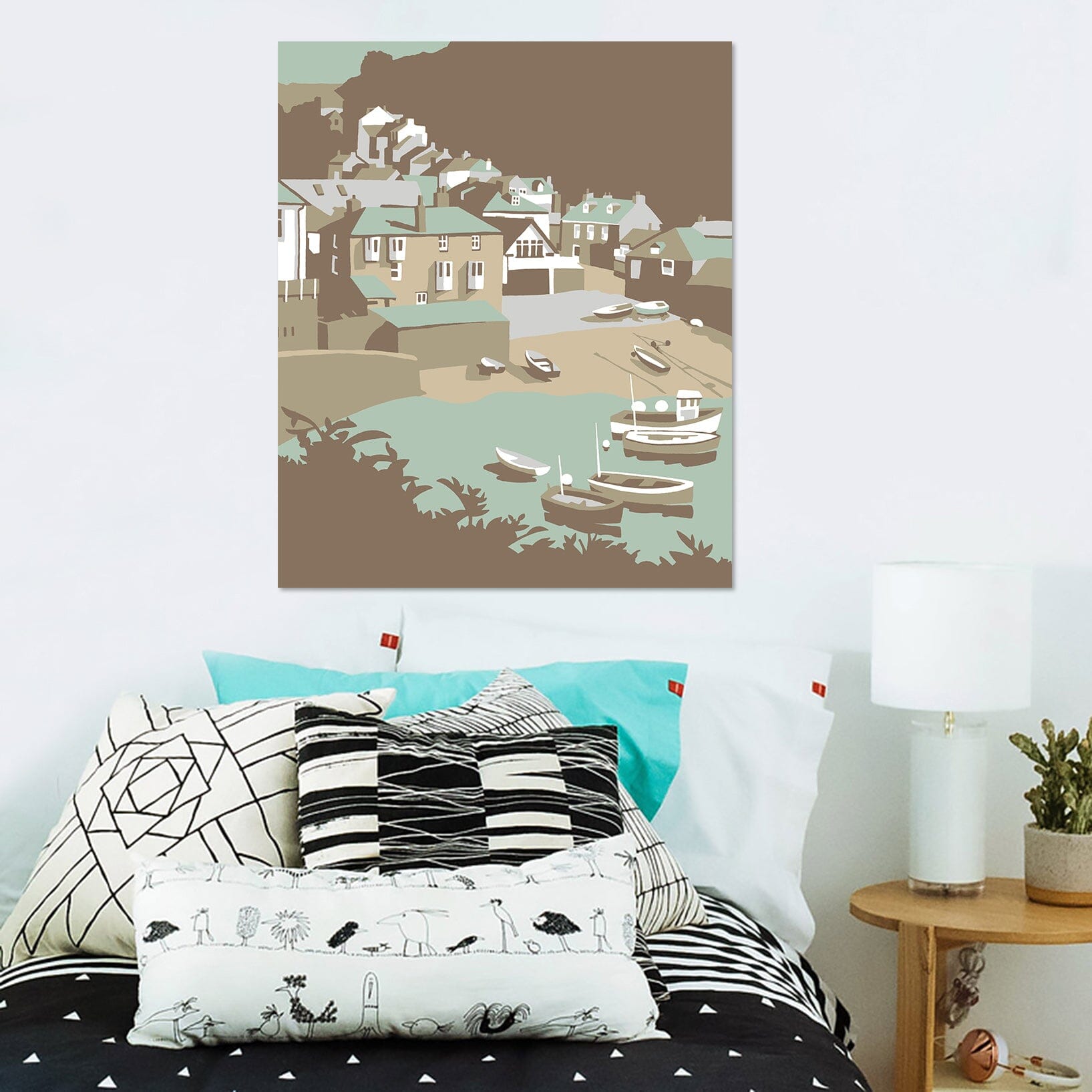 3D Port Isaac 049 Steve Read Wall Sticker Wallpaper AJ Wallpaper 2