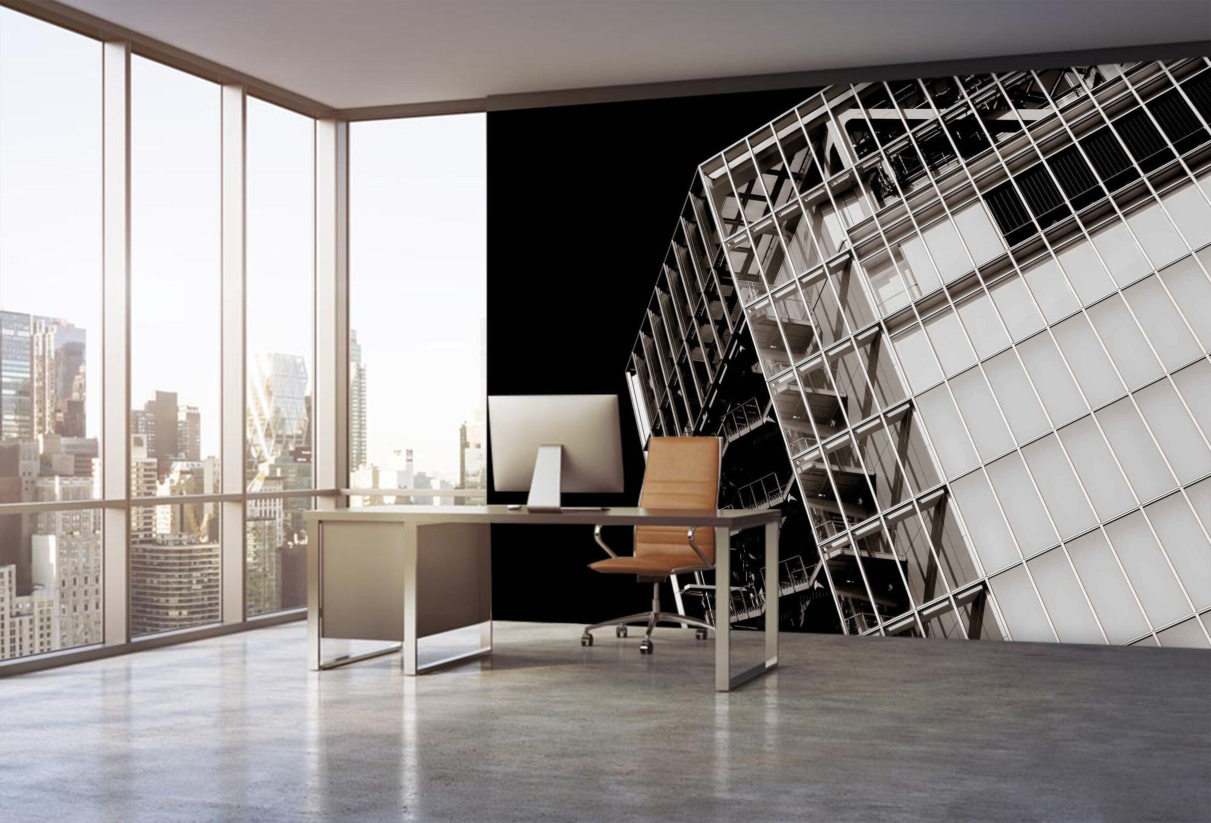 3D White Building 106 Noirblanc777 Wall Mural Wall Murals Wallpaper AJ Wallpaper 2