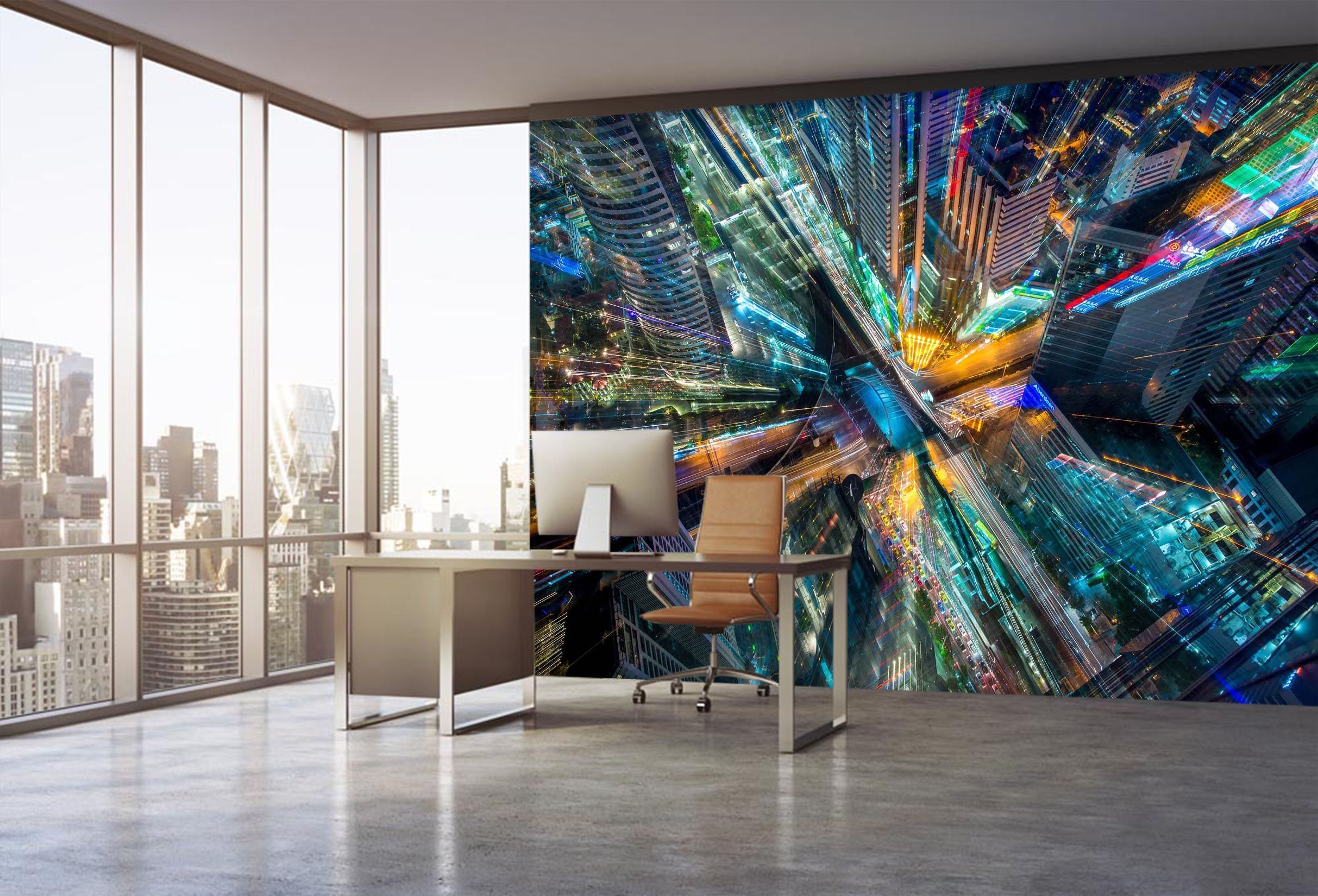 3D Colorful city buildings 13 Wall Murals Wallpaper AJ Wallpaper