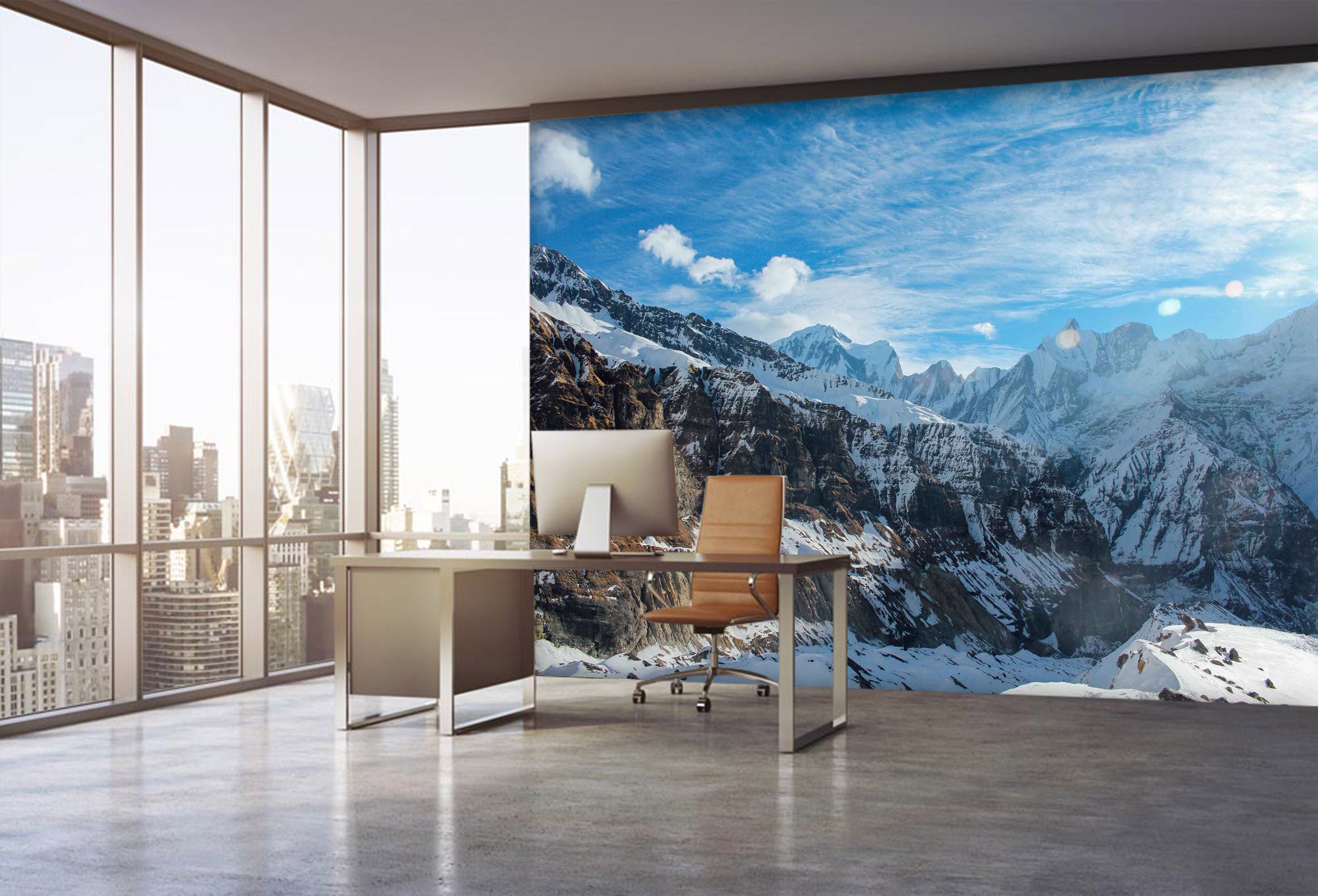 3D Sky Snow Nature 008 Wall Murals