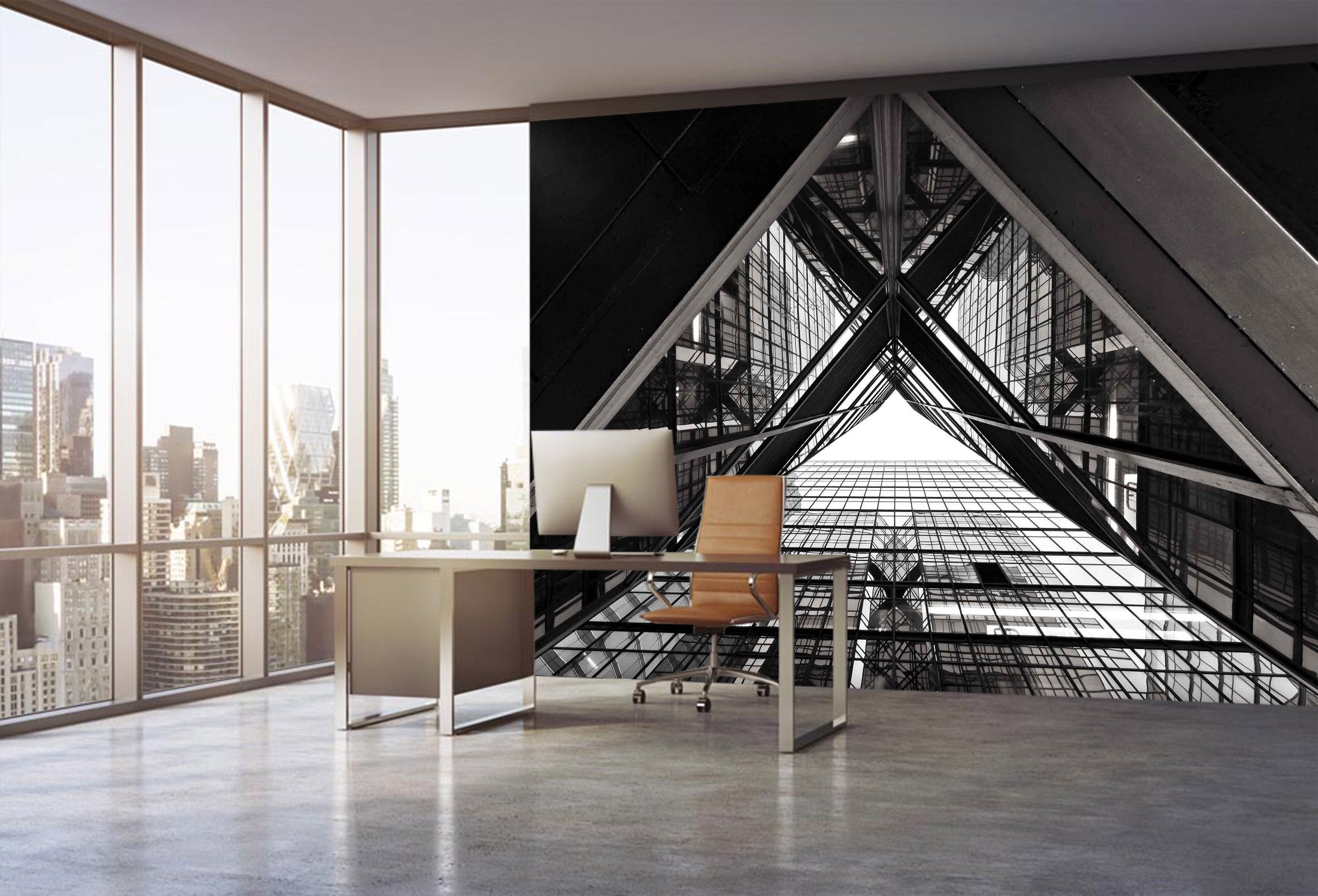 3D Dark Building 10 Wall Murals Wallpaper AJ Wallpaper