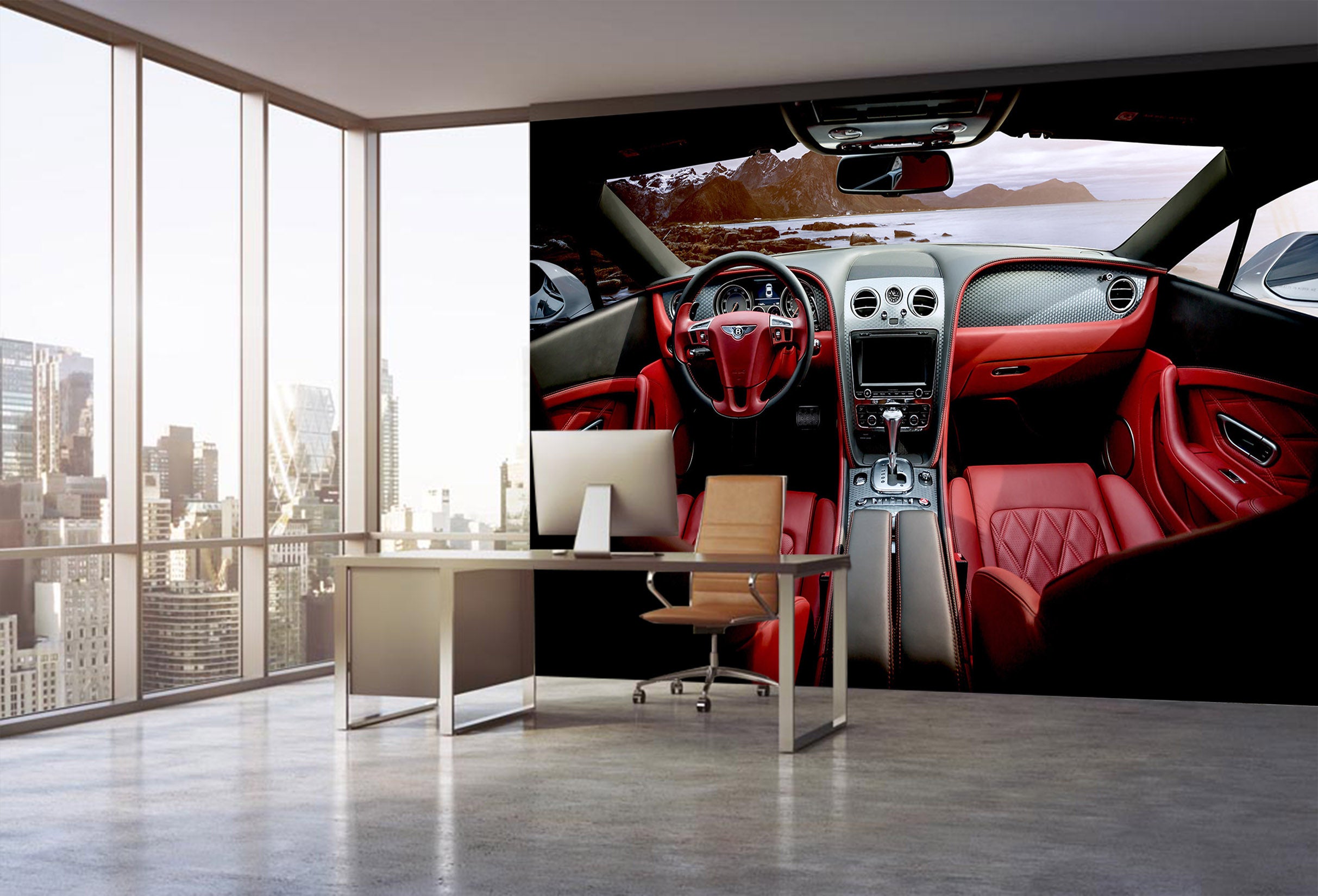 3D Luxury Car Seat 109 Vehicle Wall Murals