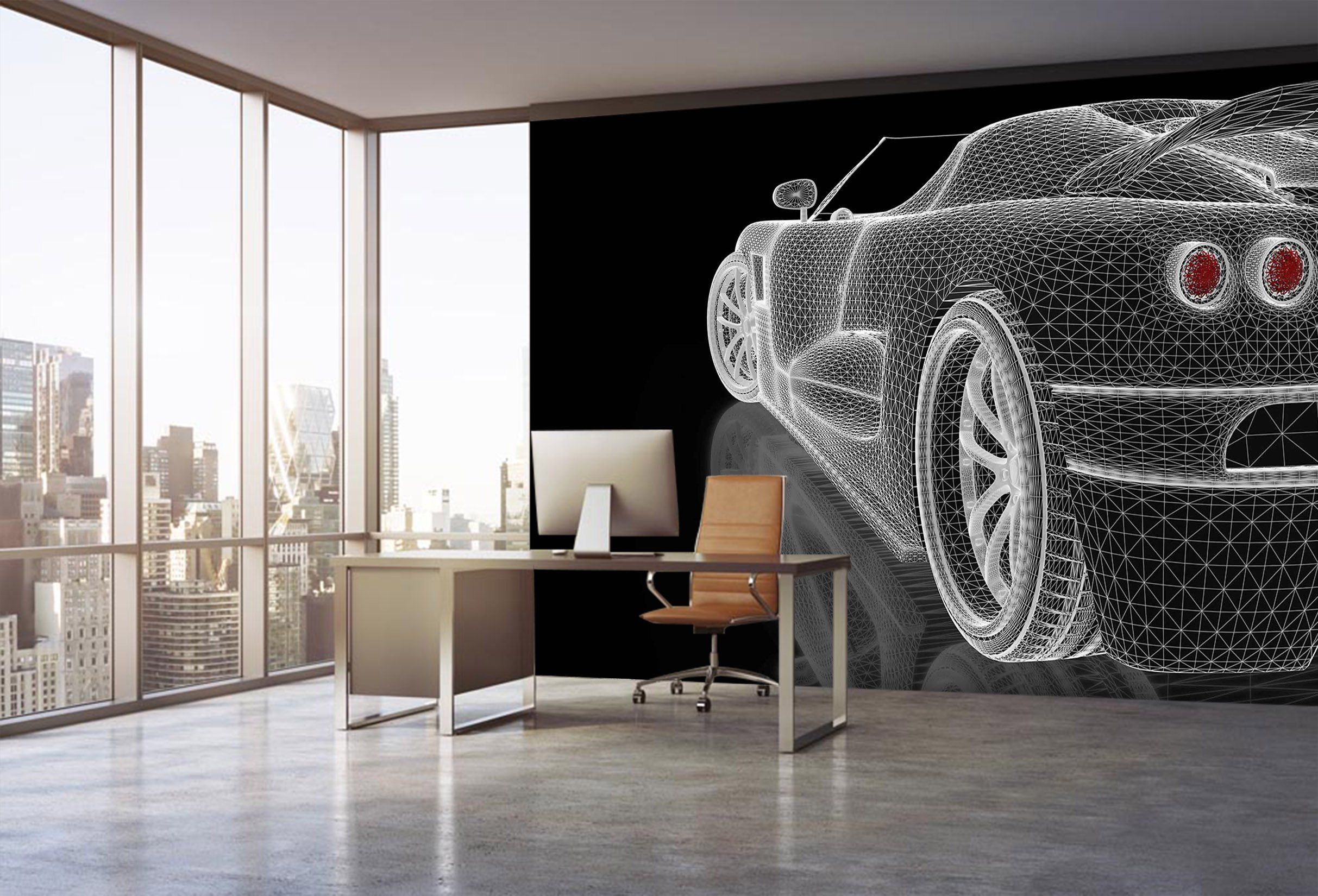 3D Car Light 943 Vehicle Wall Murals Wallpaper AJ Wallpaper 2