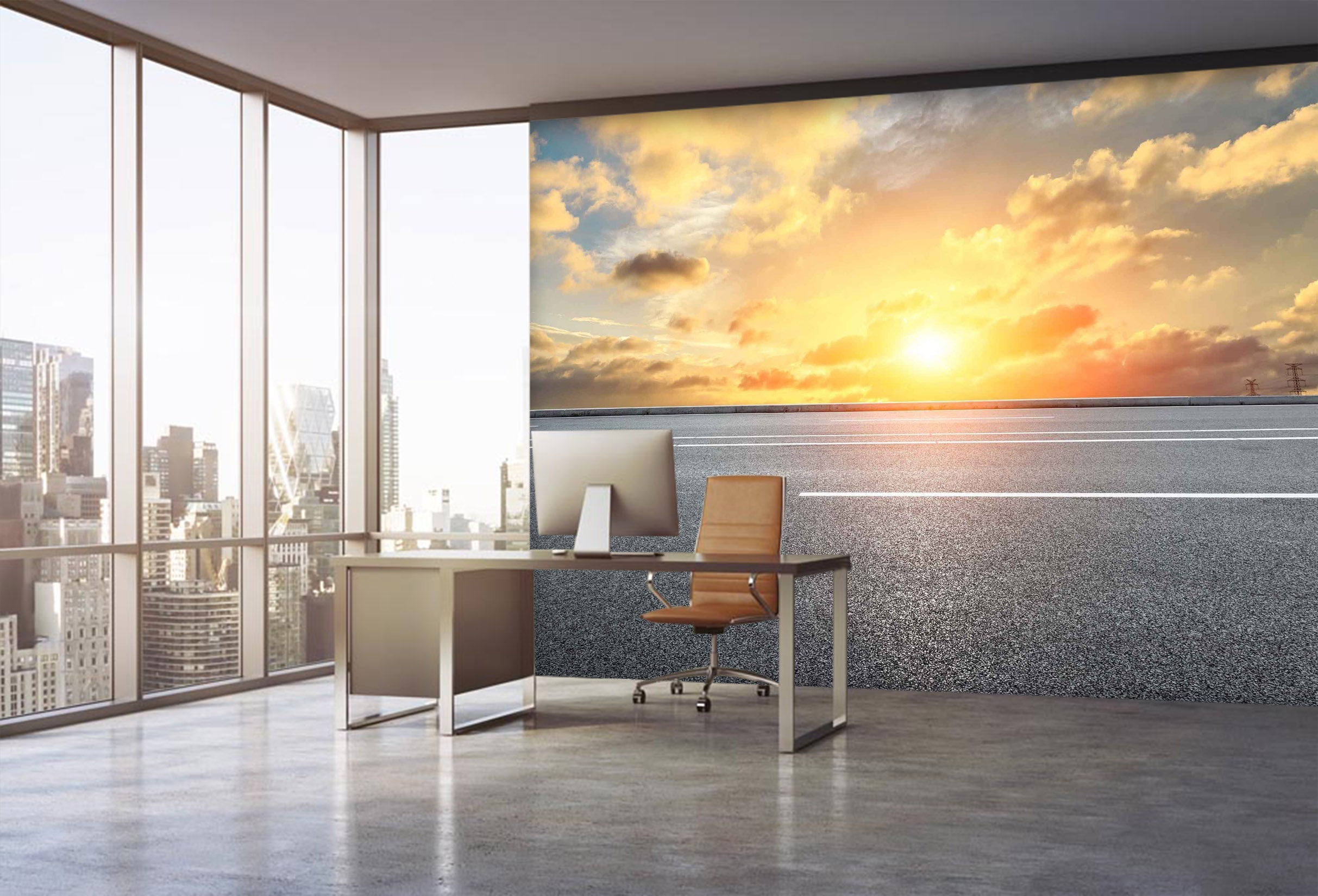 3D Sunny Road 048 Wall Murals Wallpaper AJ Wallpaper 2