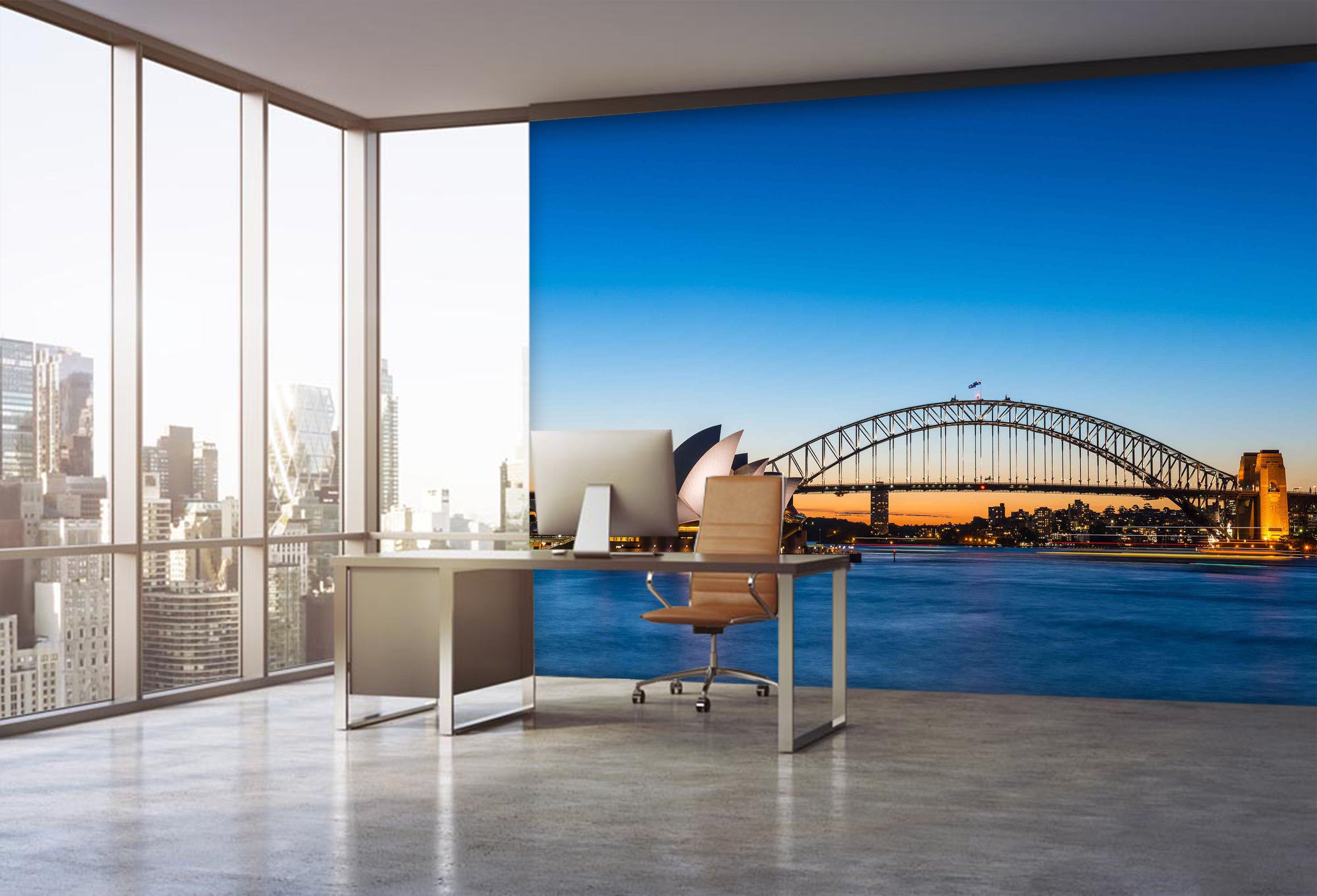 3D Prosperous Bridge 028 Wall Murals