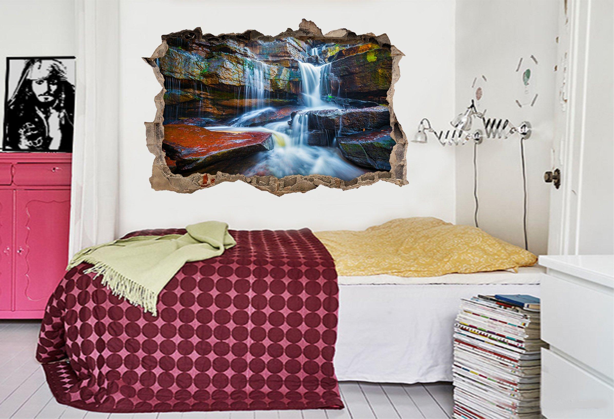 3D Rocks River 040 Broken Wall Murals Wallpaper AJ Wallpaper