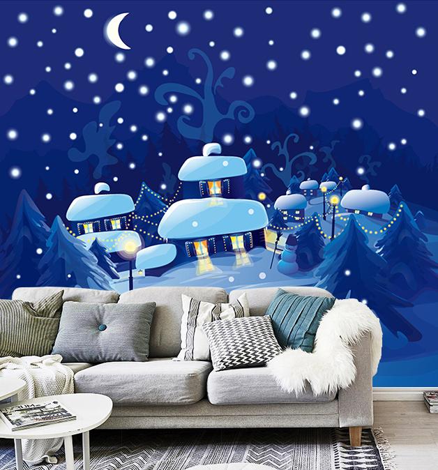 3D Moon Village 016 Wallpaper AJ Wallpaper