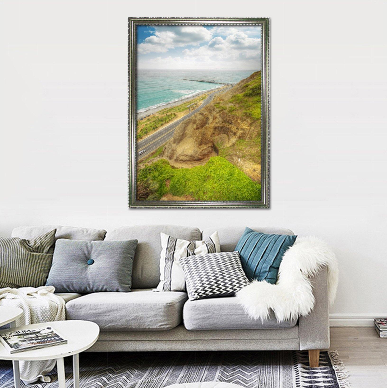 3D Alpine Road 020 Fake Framed Print Painting Wallpaper AJ Creativity Home