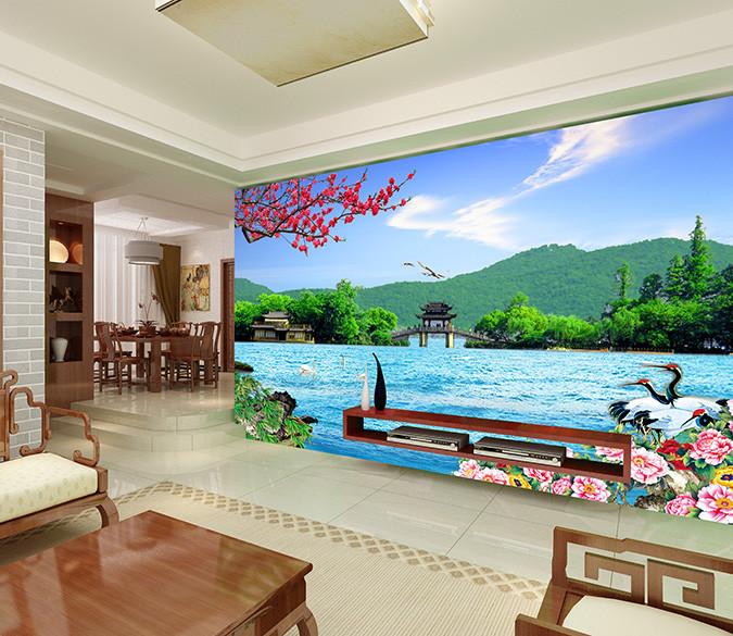 Woods And Red-crowned Crane Wallpaper AJ Wallpaper 1