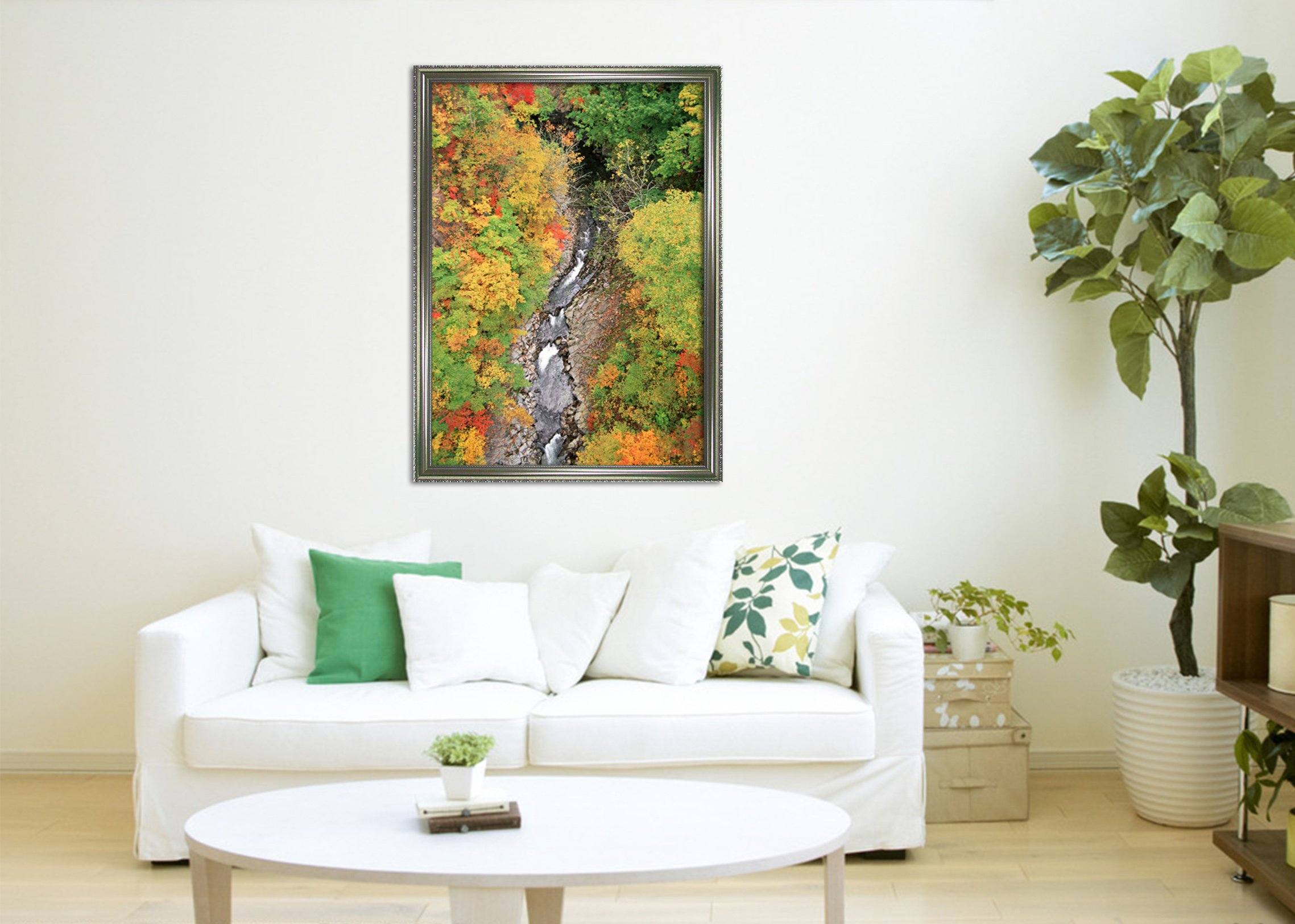 3D Small Stream 008 Fake Framed Print Painting Wallpaper AJ Creativity Home
