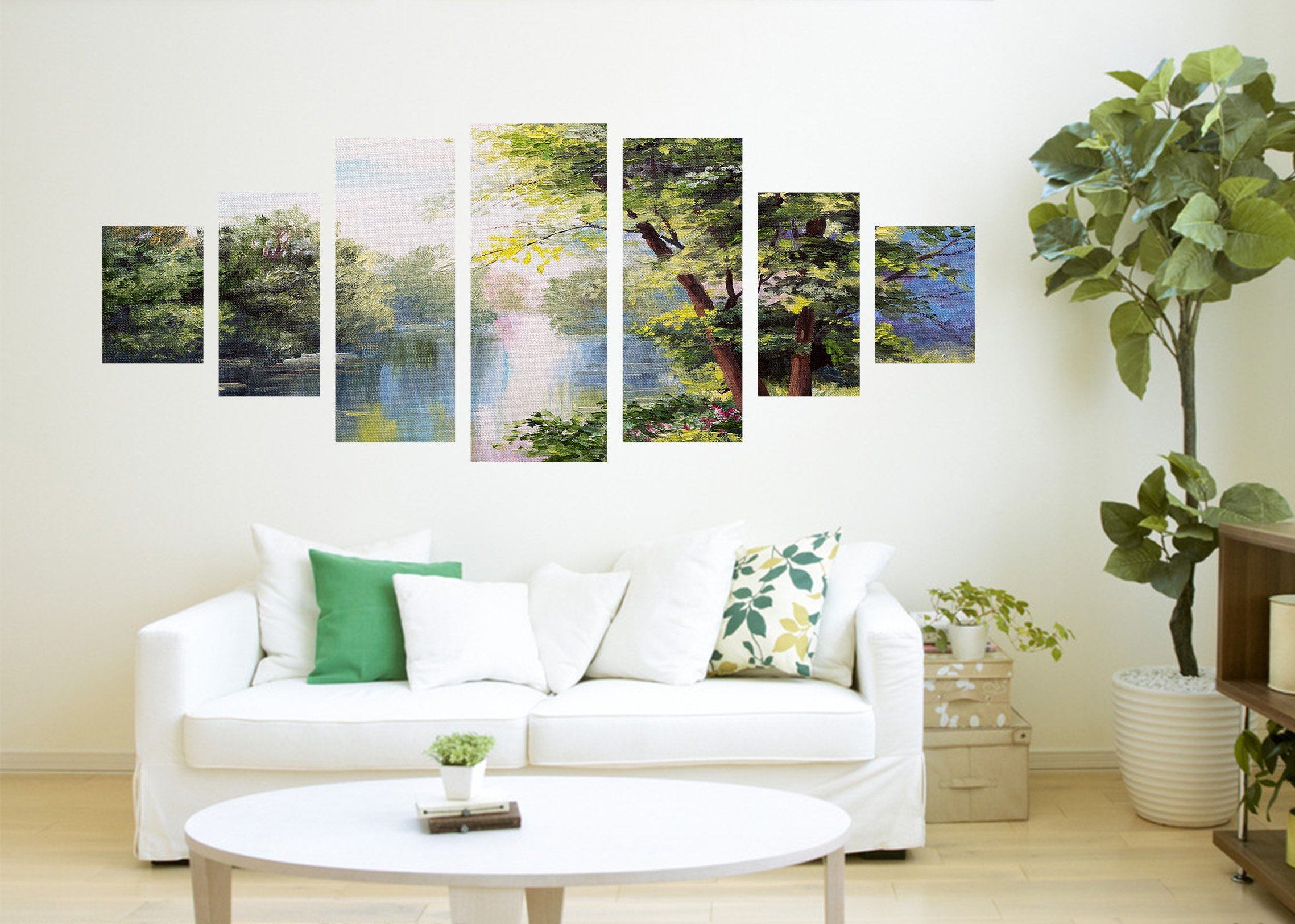 3D Creek Tree 180 Unframed Print Wallpaper Wallpaper AJ Wallpaper