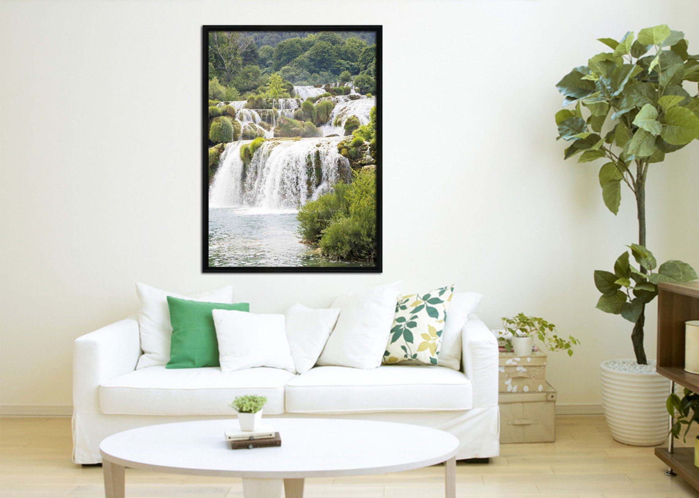 3D River Forest 139 Fake Framed Print Painting Wallpaper AJ Creativity Home