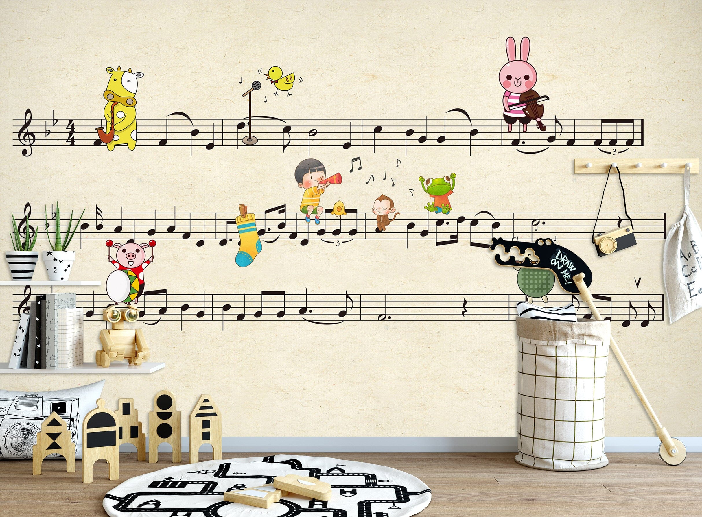 3D Piano Sheet Music 011 Wall Murals Wallpaper AJ Wallpaper 2