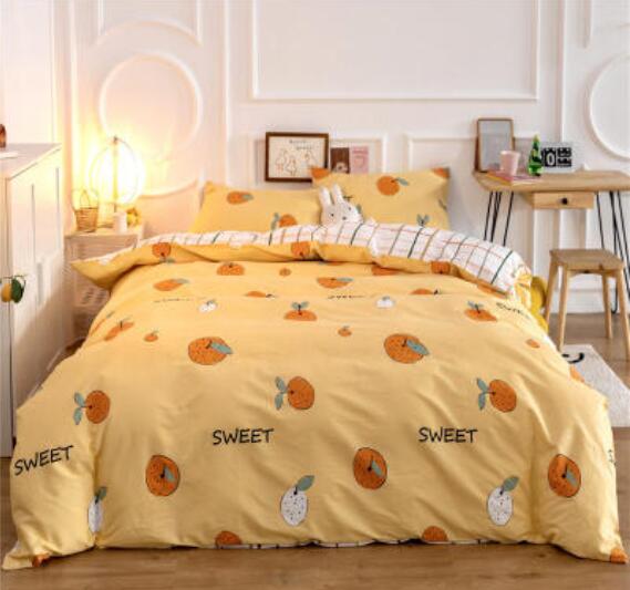 3D Orange Pattern 50102 Bed Pillowcases Quilt