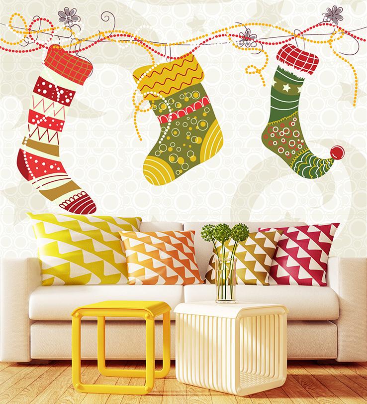 3D Hang Stockings 143 Wallpaper AJ Wallpaper