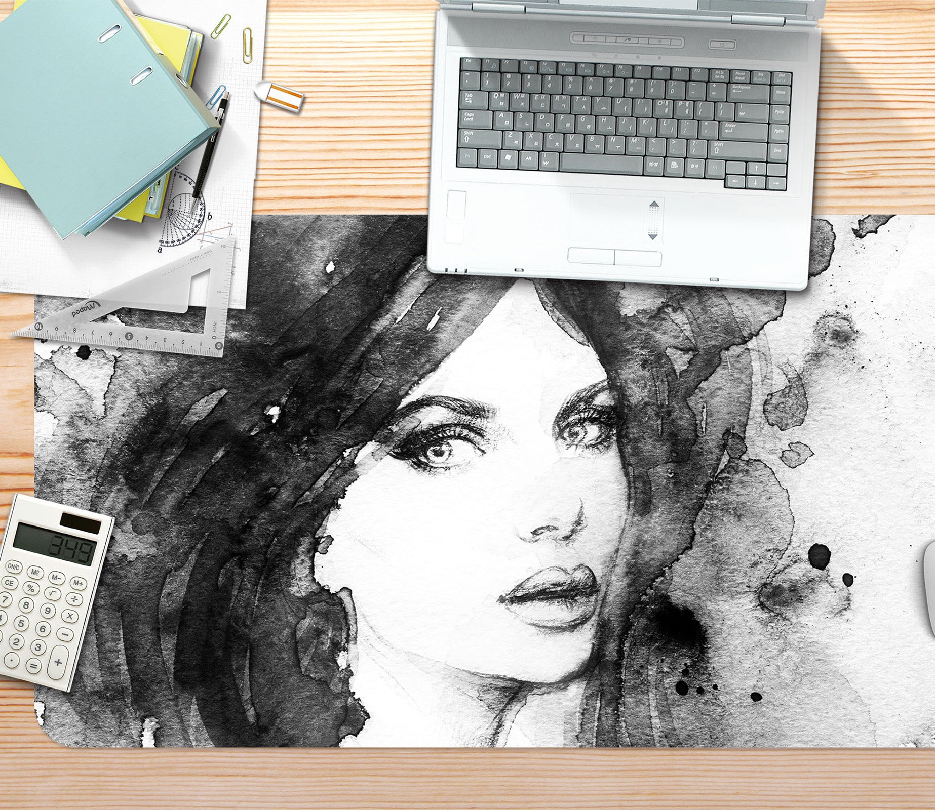 3D Ink Female 17117 Desk Mat
