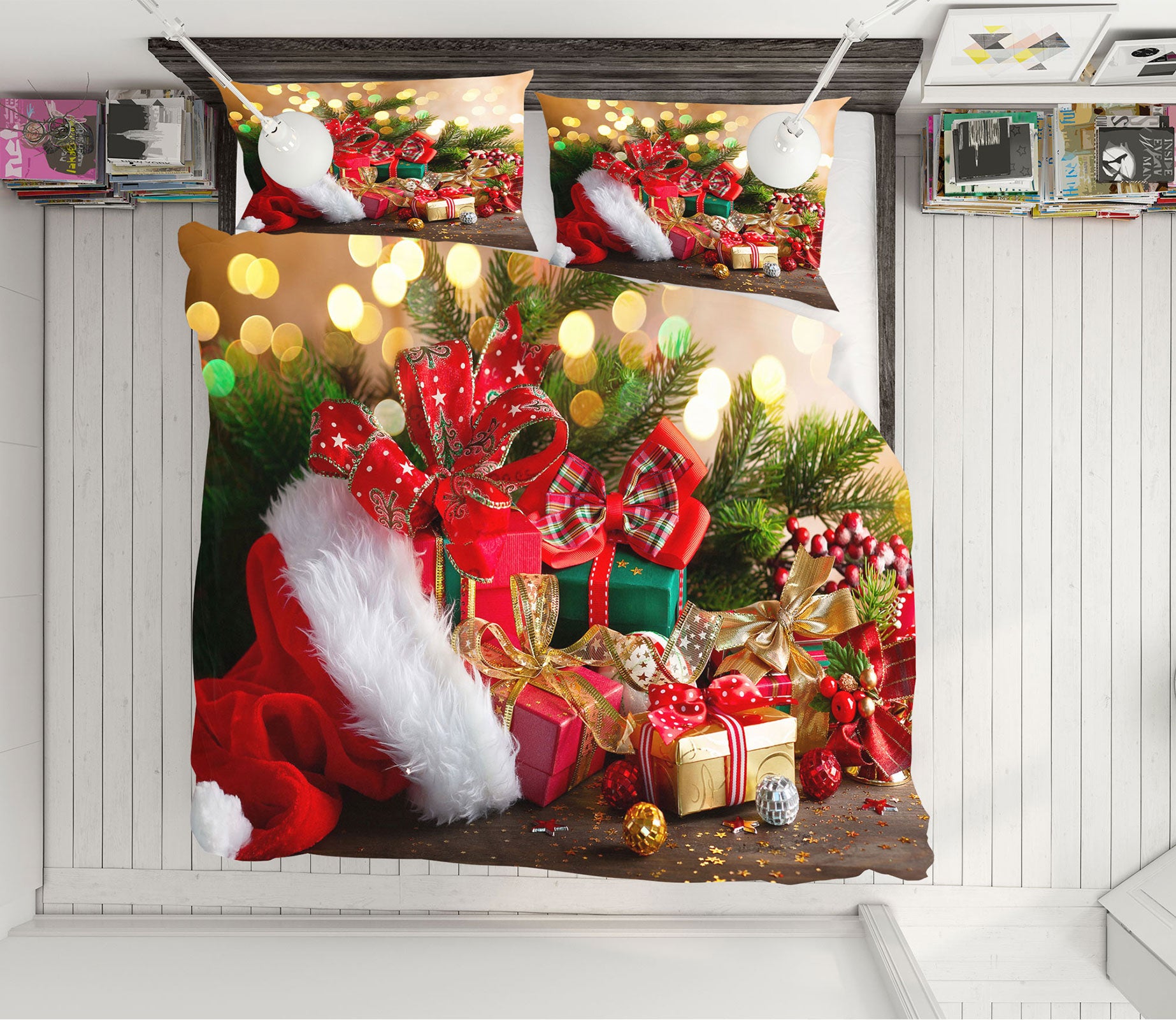 3D Gift 51019 Christmas Quilt Duvet Cover Xmas Bed Pillowcases