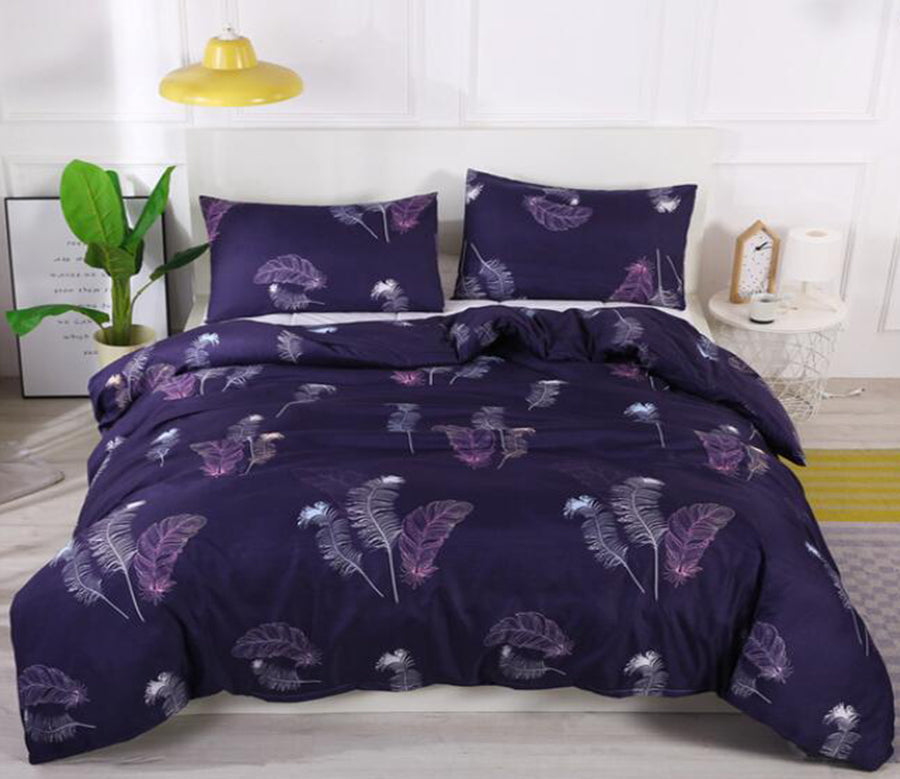 3D Feather 2094 Bed Pillowcases Quilt
