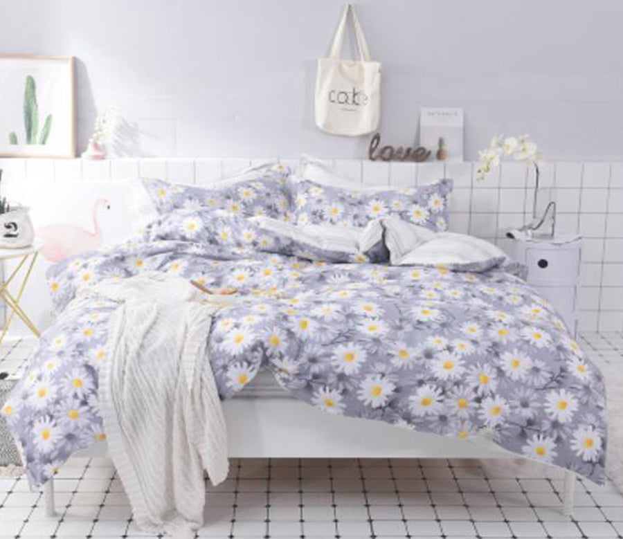 3D Chrysanthemum Pattern 30176 Bed Pillowcases Quilt