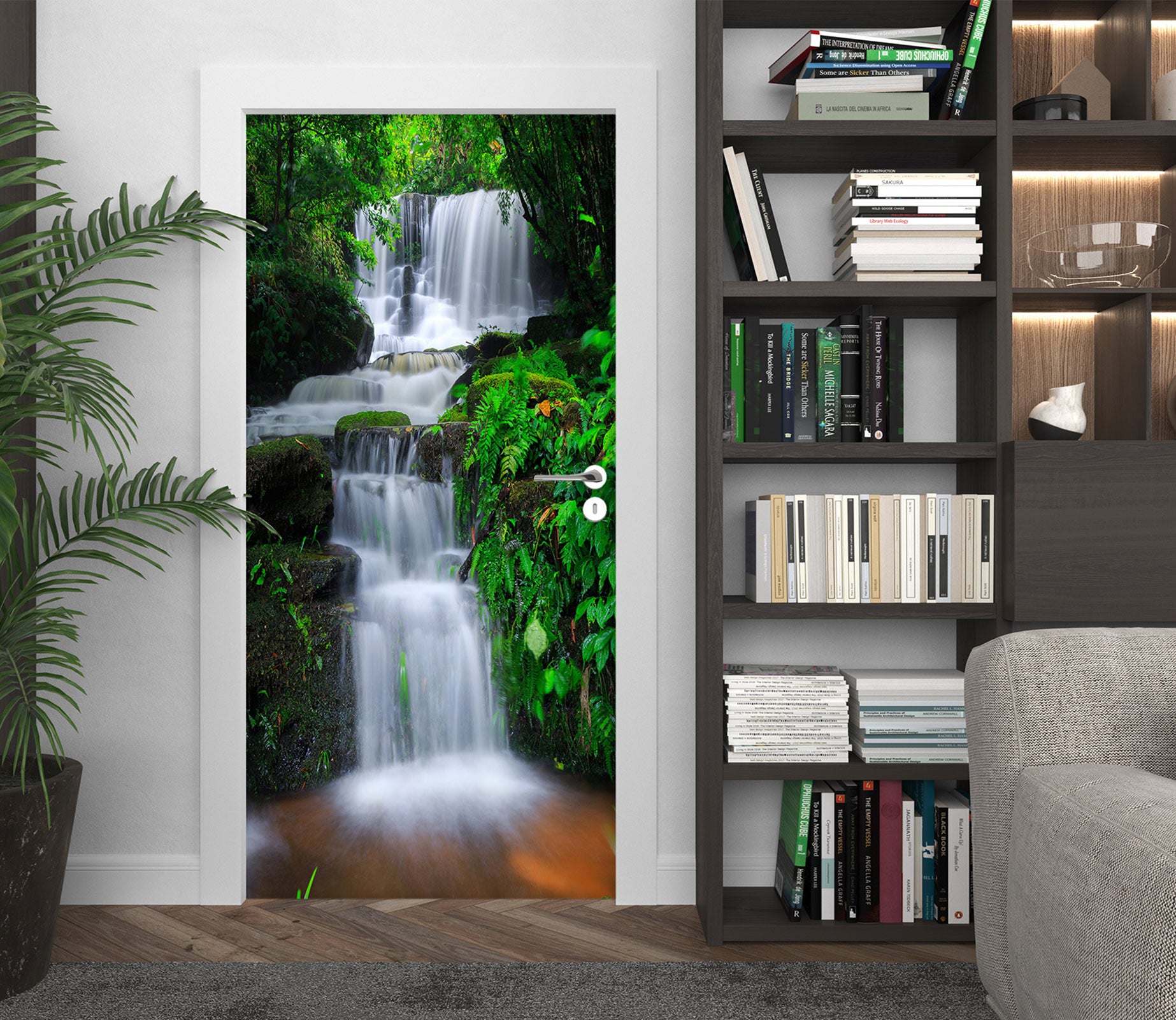 3D Waterfall 24110 Door Mural