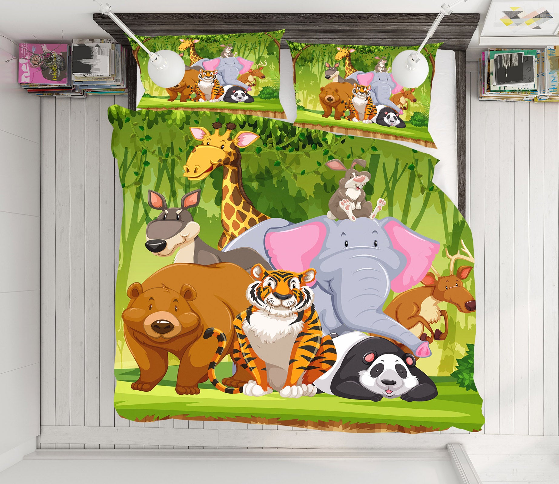 3D Animals 19134 Bed Pillowcases Quilt