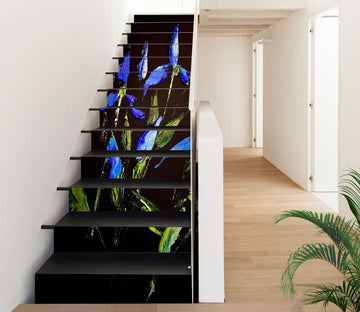 3D Blue Flower 3924 Skromova Marina Stair Risers