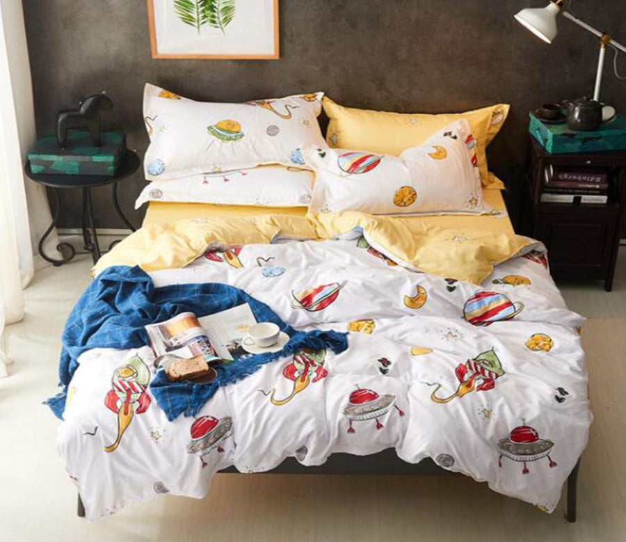 3D Space UFO 2162 Bed Pillowcases Quilt