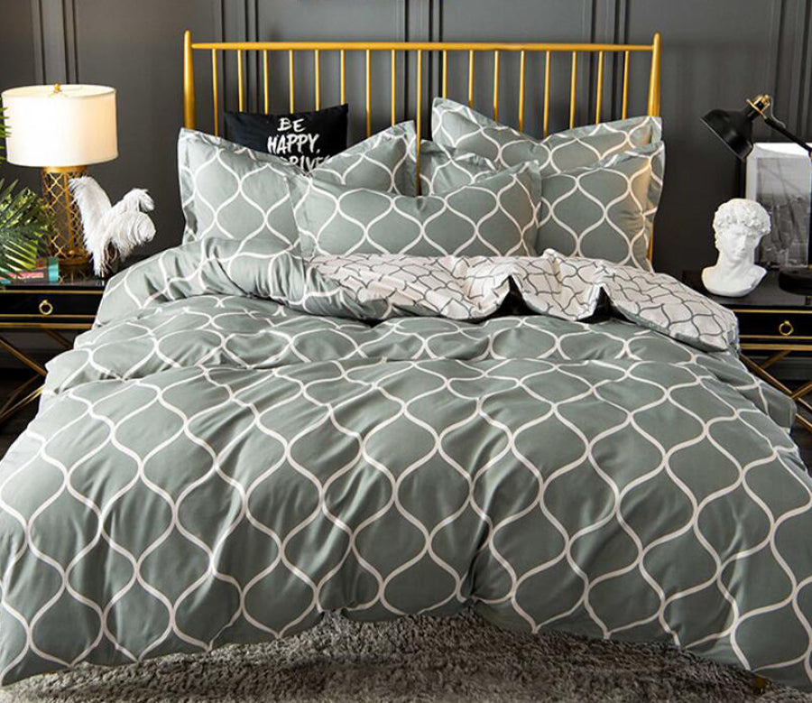 3D Gray Diamond 6660 Bed Pillowcases Quilt