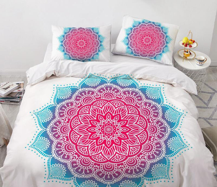 3D Pink Pattern Totem 88165 Bed Pillowcases Quilt