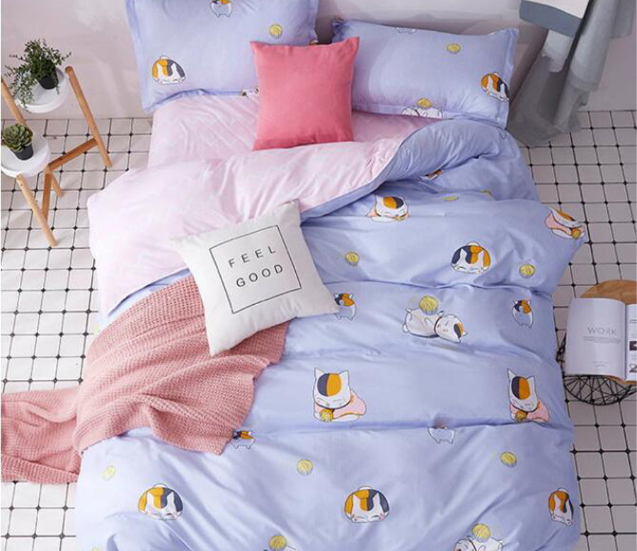 3D Three Cats 8178 Bed Pillowcases Quilt