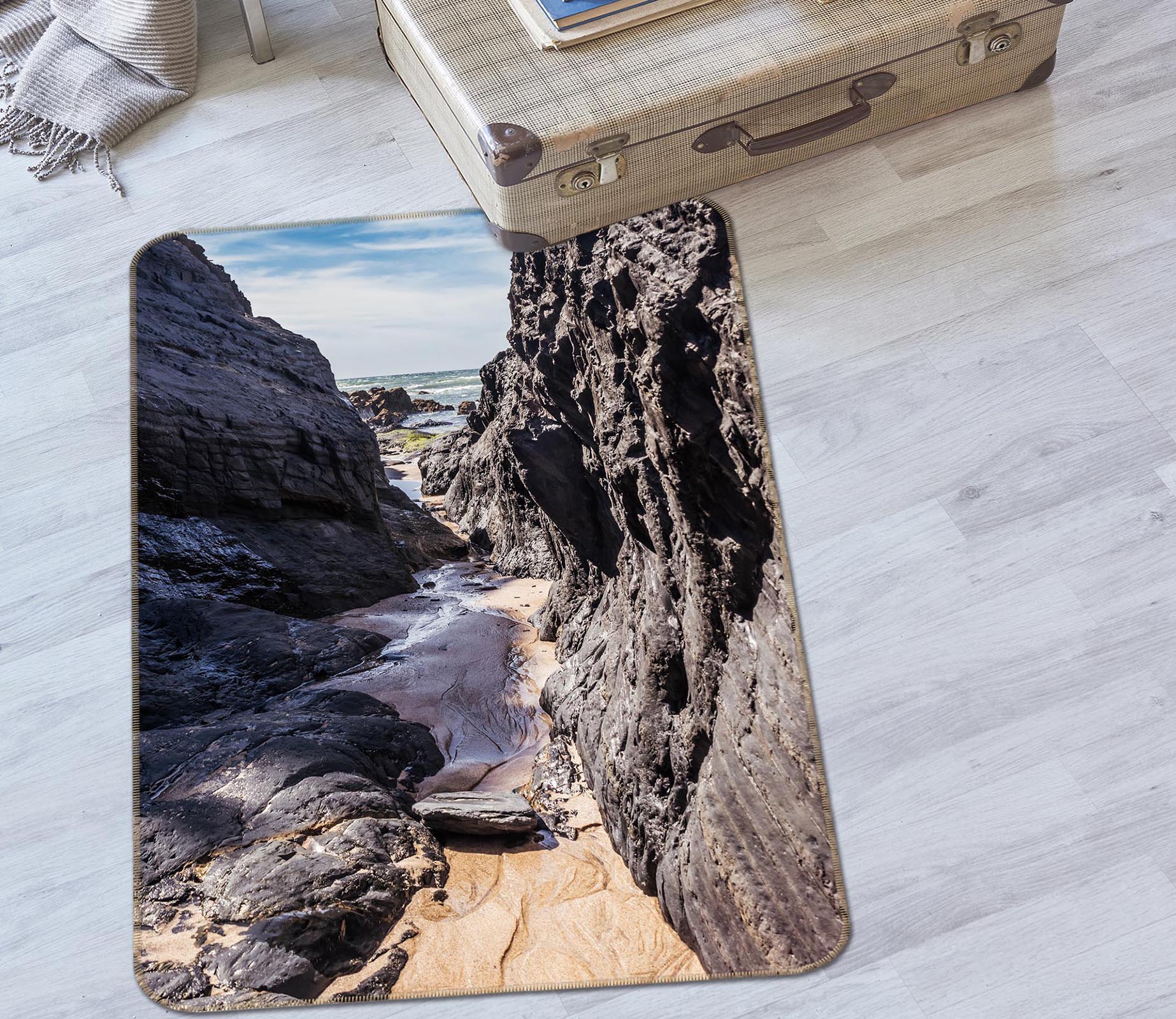 3D Sea Stone 26064 Non Slip Rug Mat