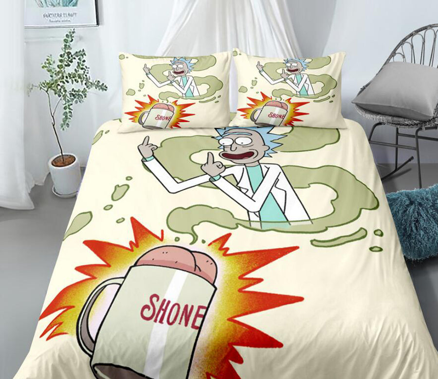 3D Rick And Morty 99123 Bed Pillowcases Quilt