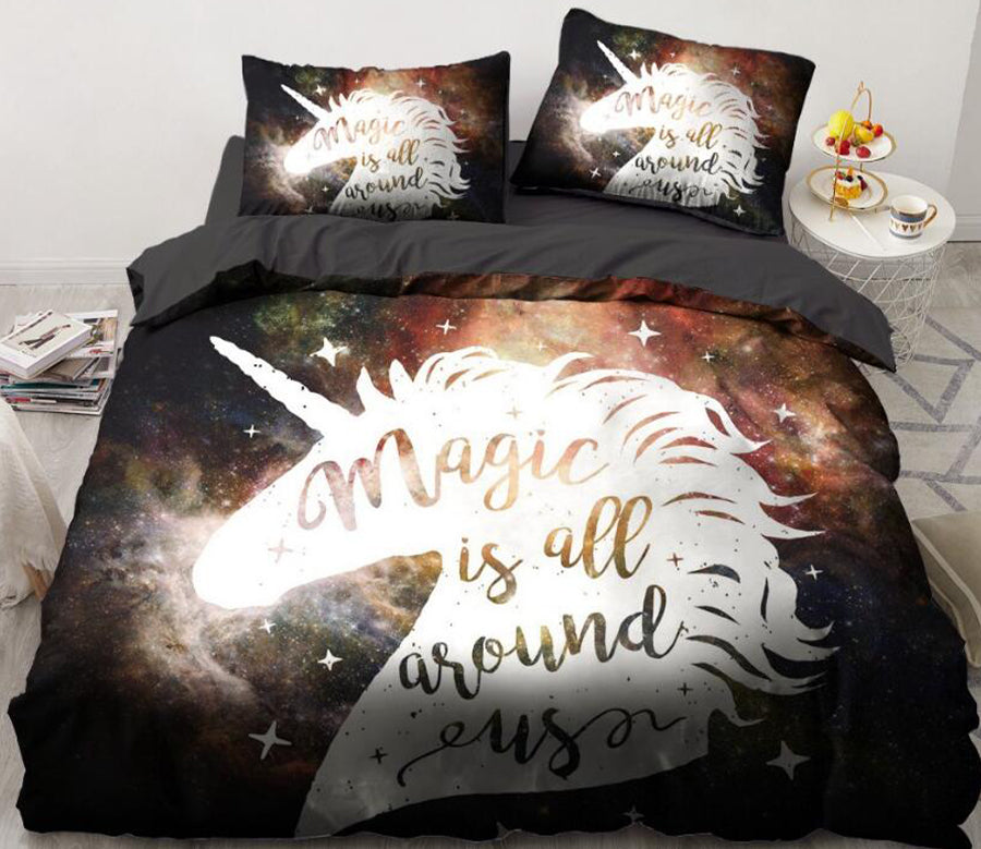 3D White Exclusive Beast Shadow 188 Bed Pillowcases Quilt