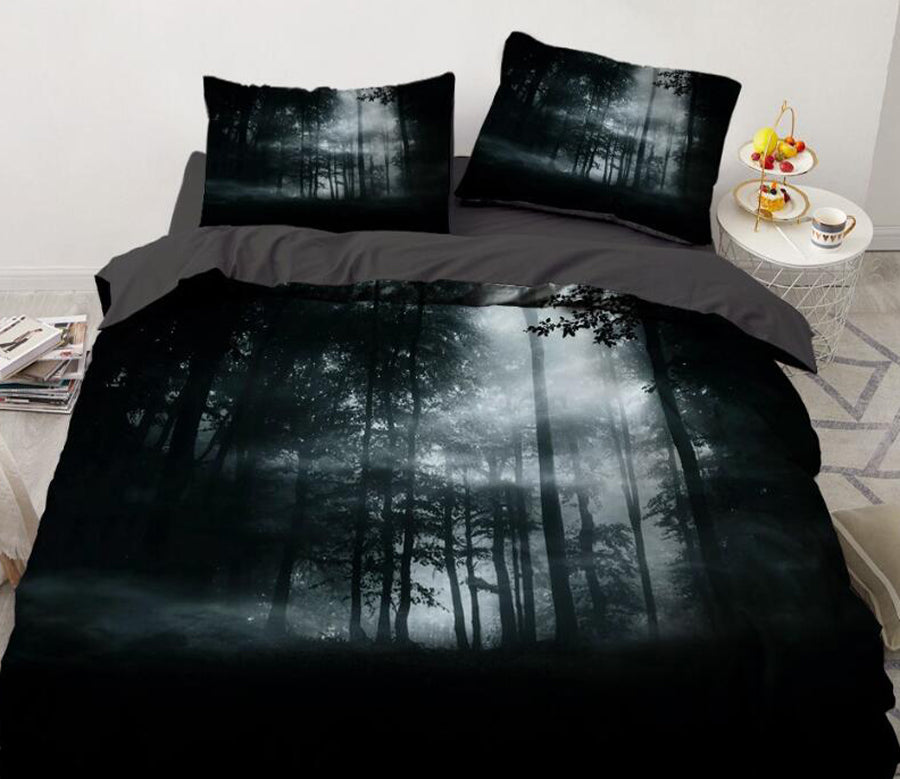 3D Forest 7734 Bed Pillowcases Quilt